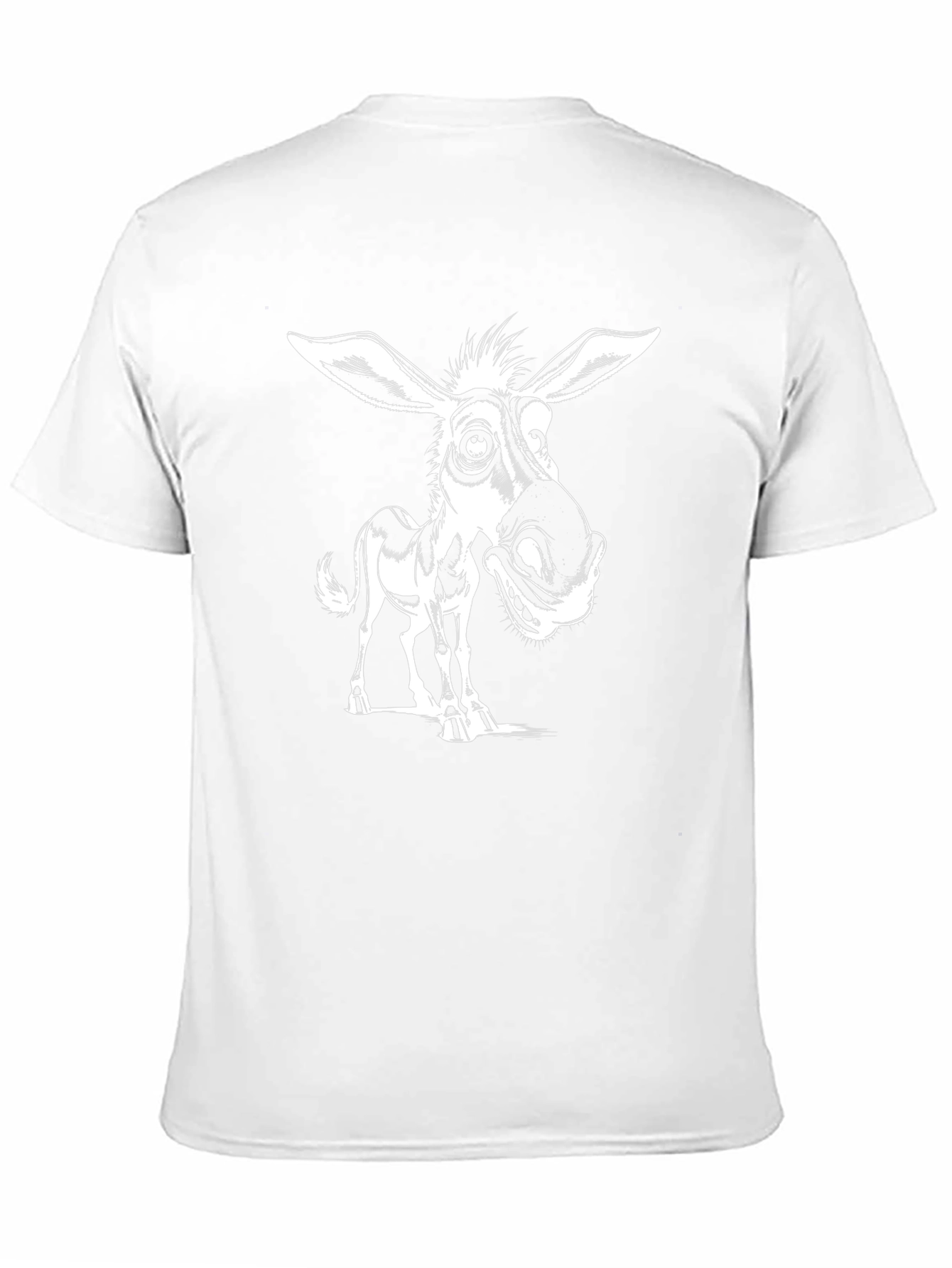 Funny Donkey Graphic Tee - Black Cotton T-Shirt