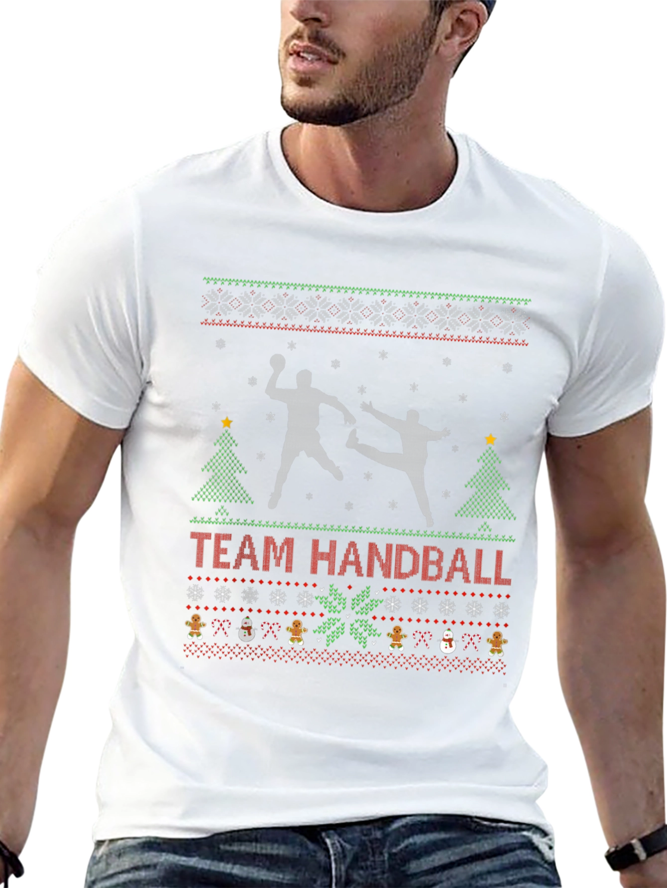 Ugly Christmas Team Handball T-Shirt