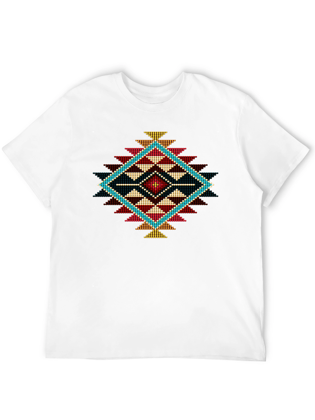 Geometric Diamond Print Tee
