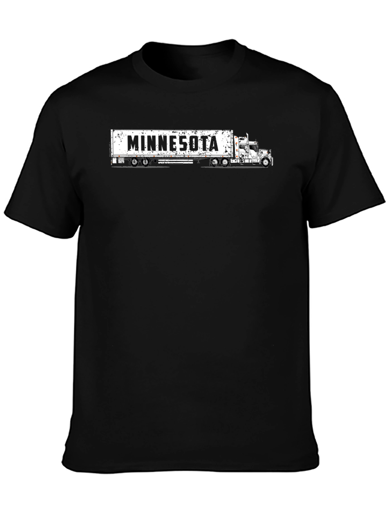 Minnesota Trucker T-Shirt - Black Cotton Tee