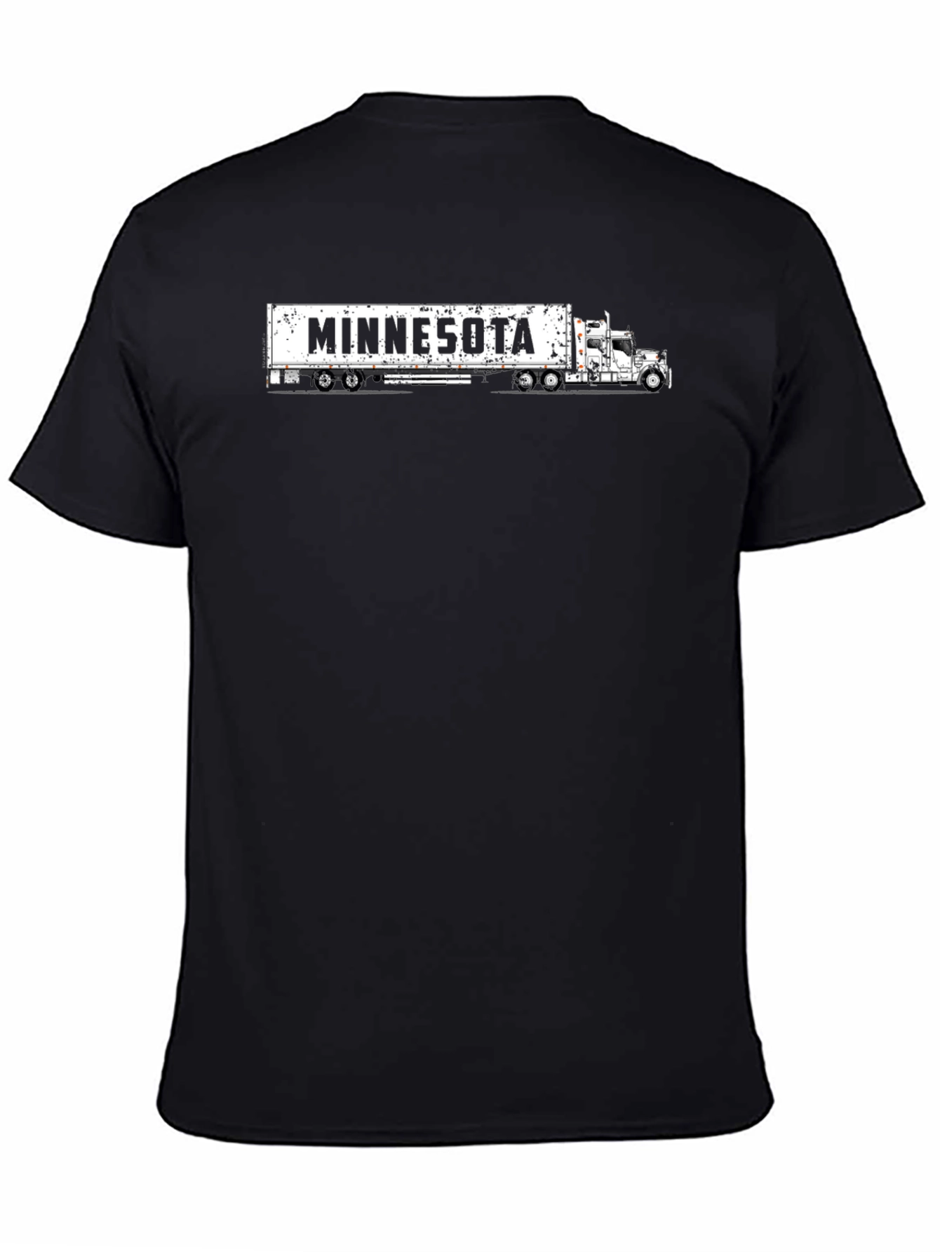 Minnesota Trucker T-Shirt - Black Cotton Tee