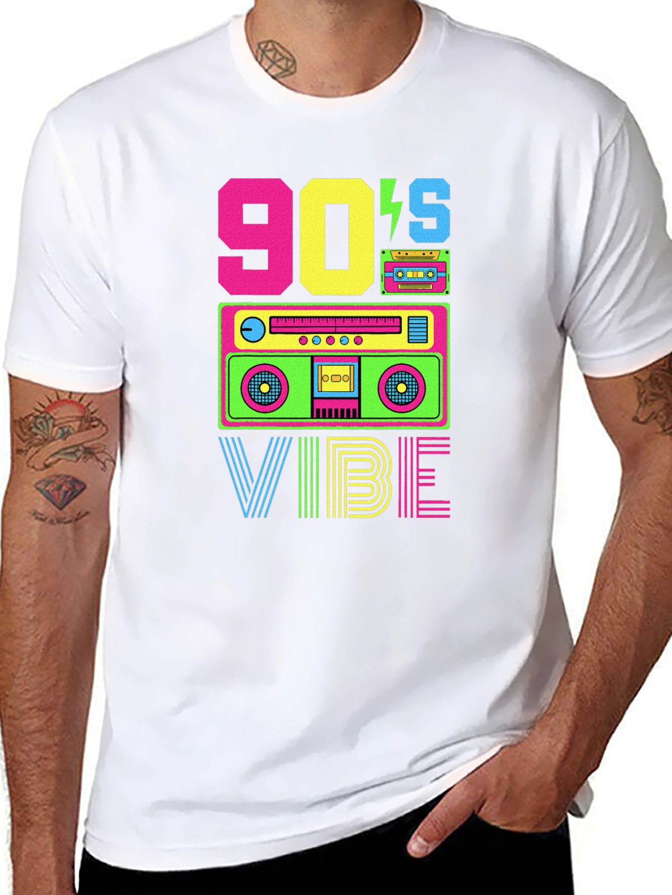 90s Vibe Graphic Tee - Retro Style