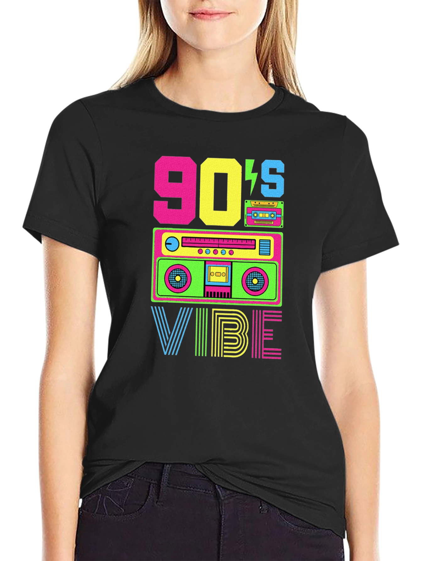 90s Vibe Graphic Tee - Retro Style