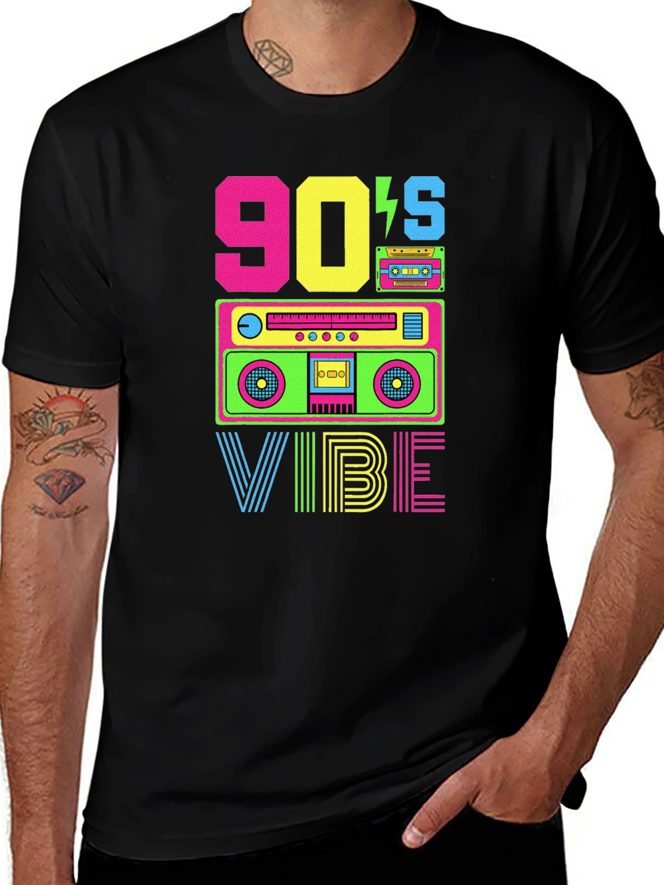 90s Vibe Graphic Tee - Retro Style