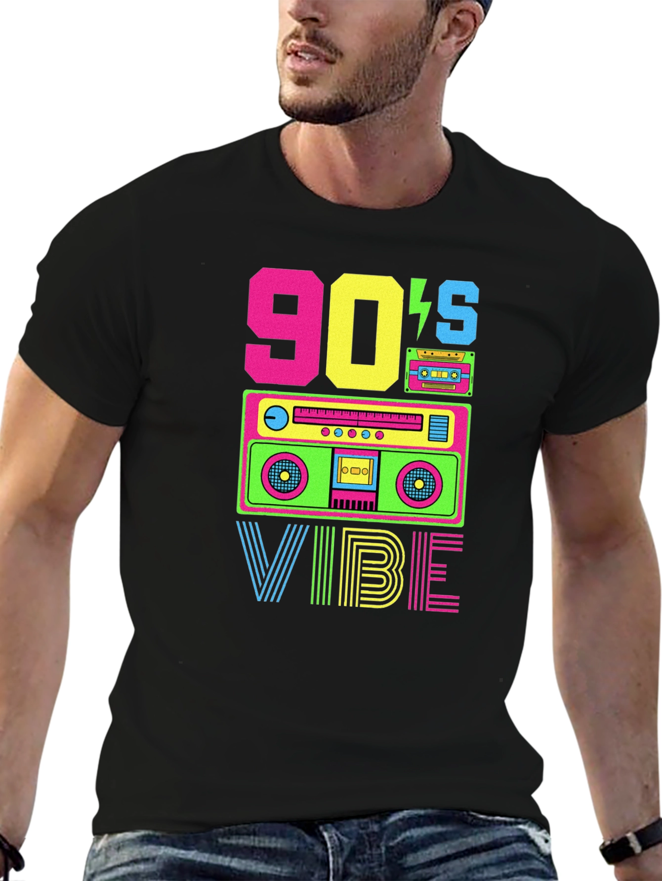 90s Vibe Graphic Tee - Retro Style