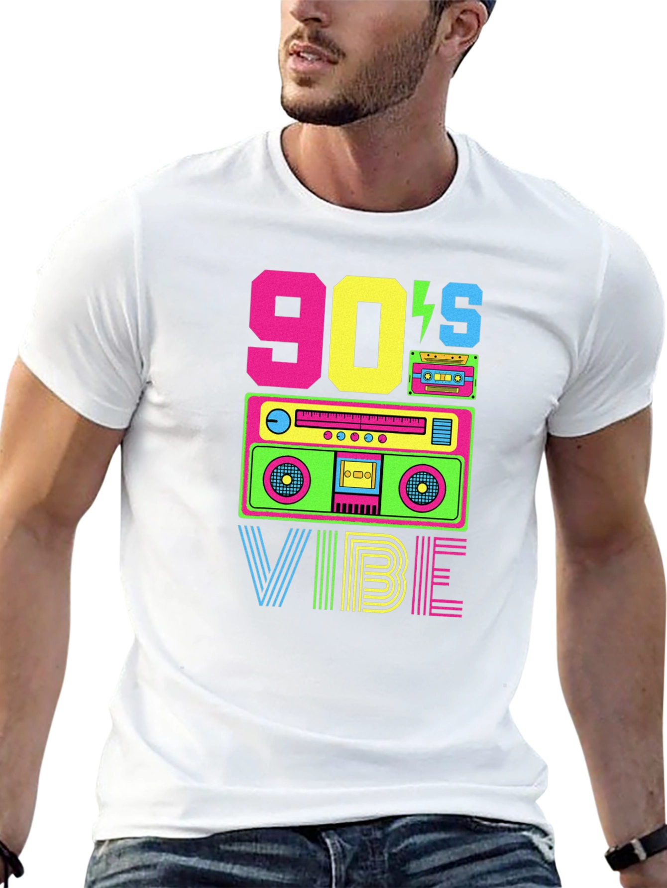 90s Vibe Graphic Tee - Retro Style