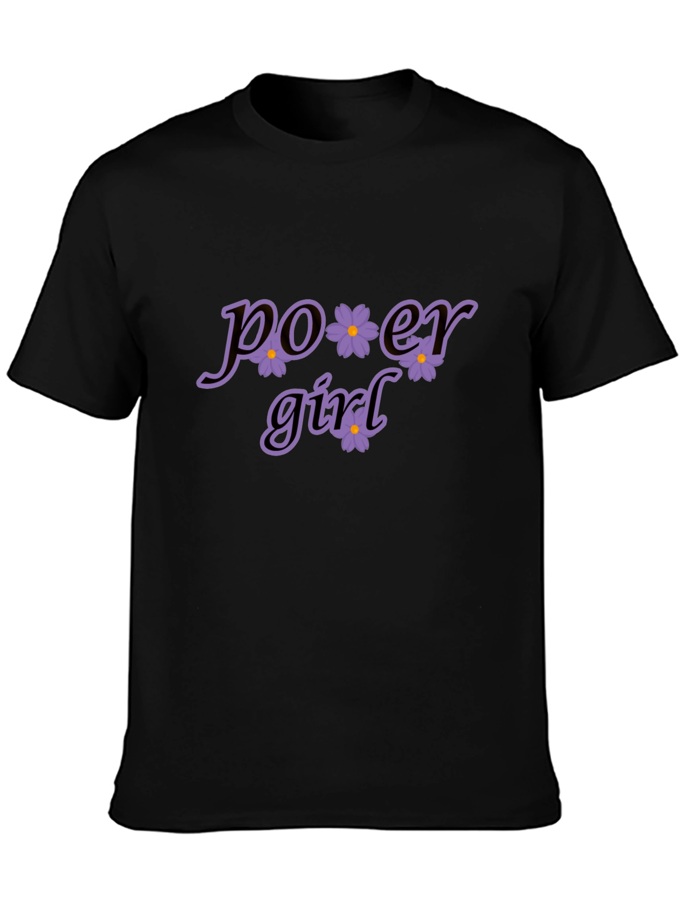 Power Girl Floral Graphic T-Shirt