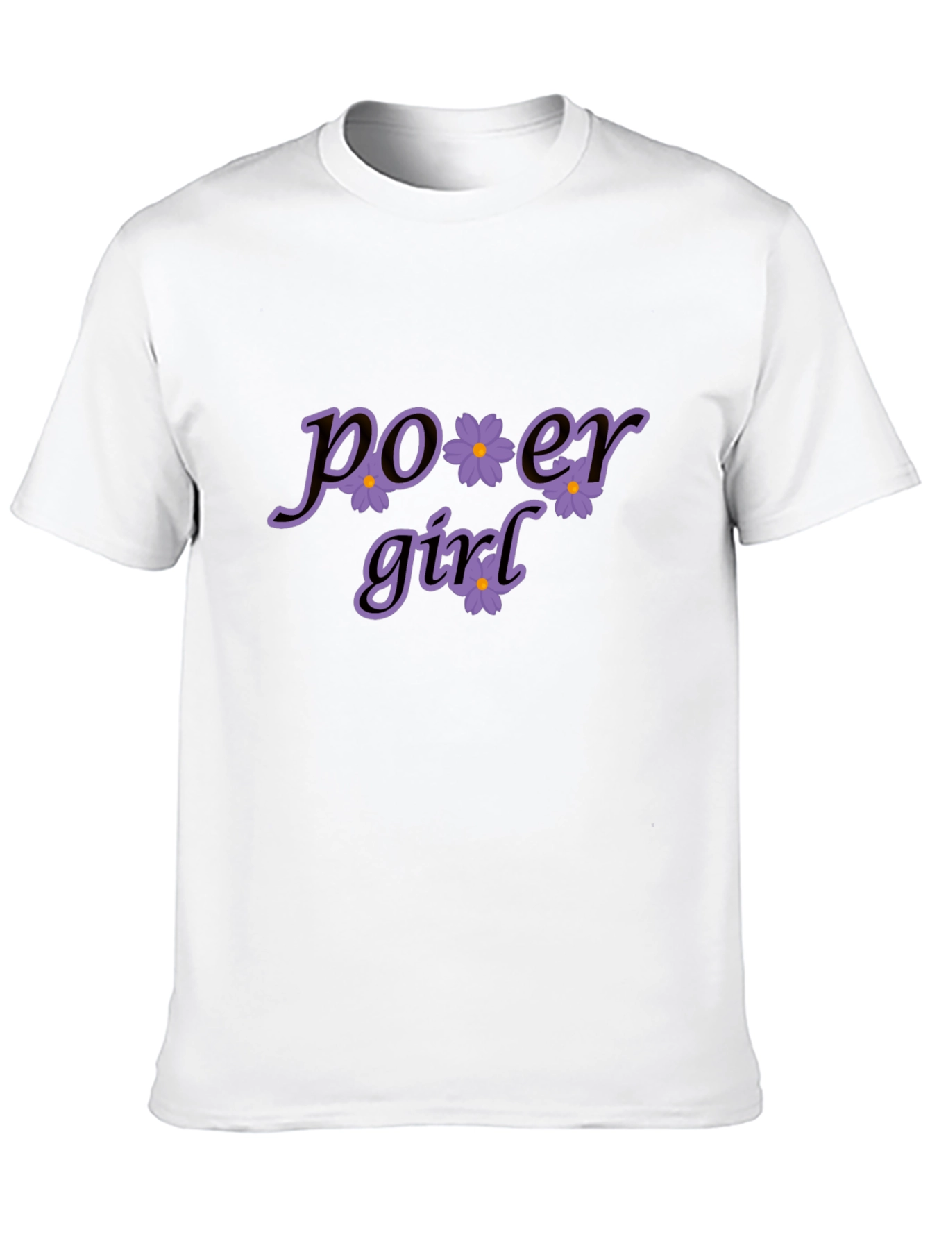 Power Girl Floral Graphic T-Shirt