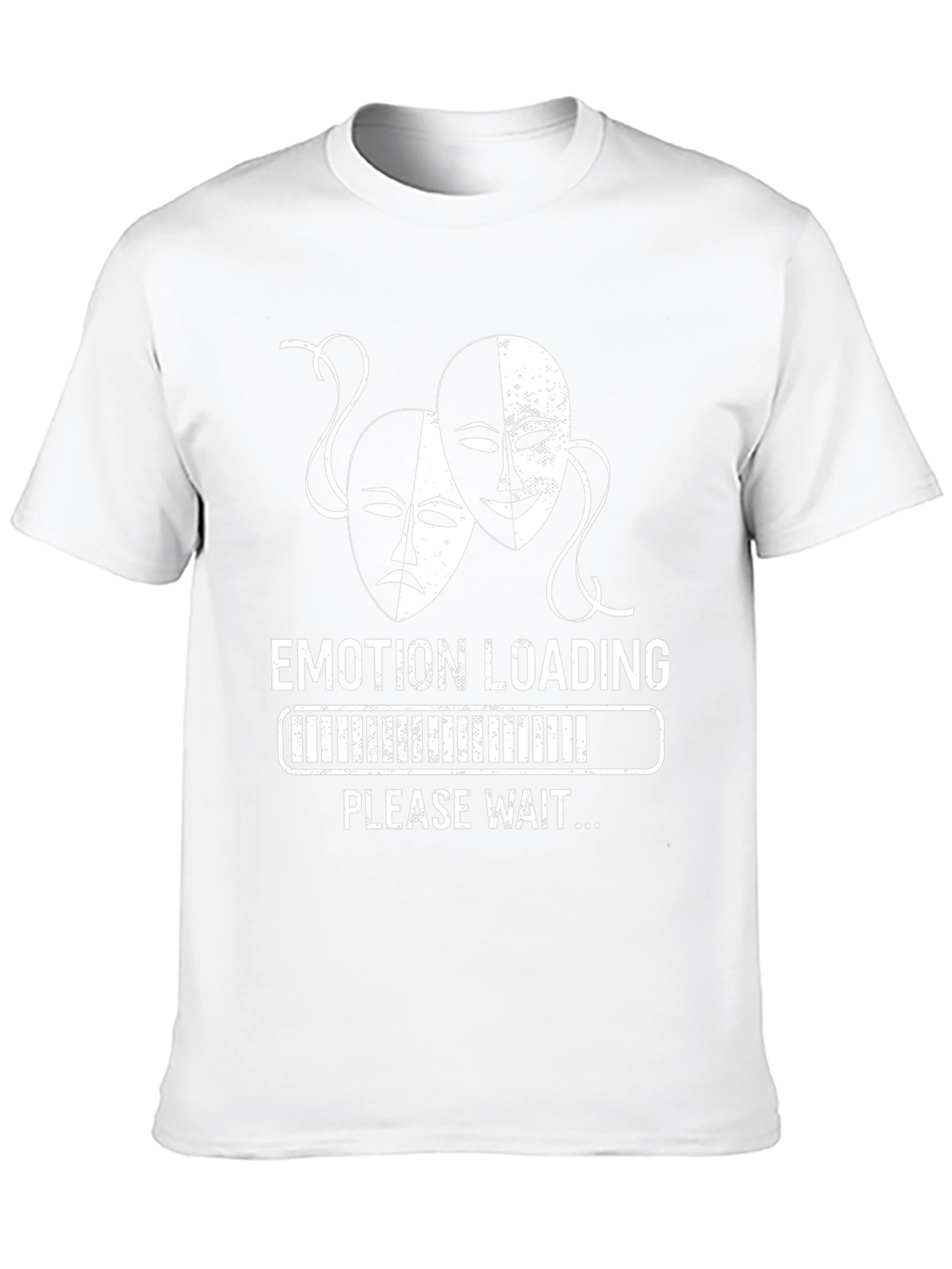 Emotion Loading T-Shirt - Theater Masks Design