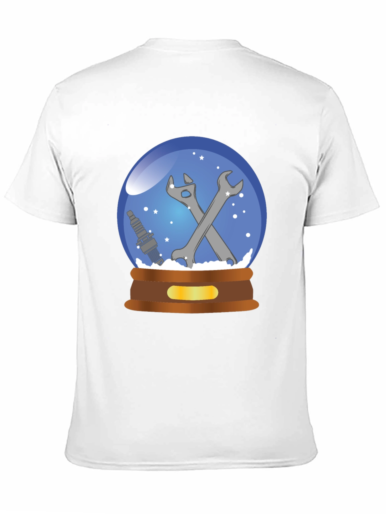 Mechanic Snow Globe T-Shirt - Auto Repair Gift