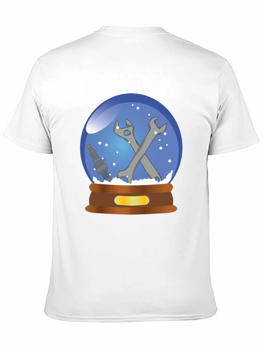 Mechanic Snow Globe T-Shirt - Auto Repair Gift