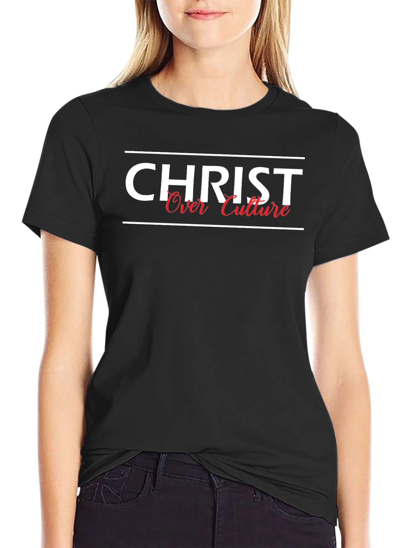 Christ Over Culture Graphic Tee - Black