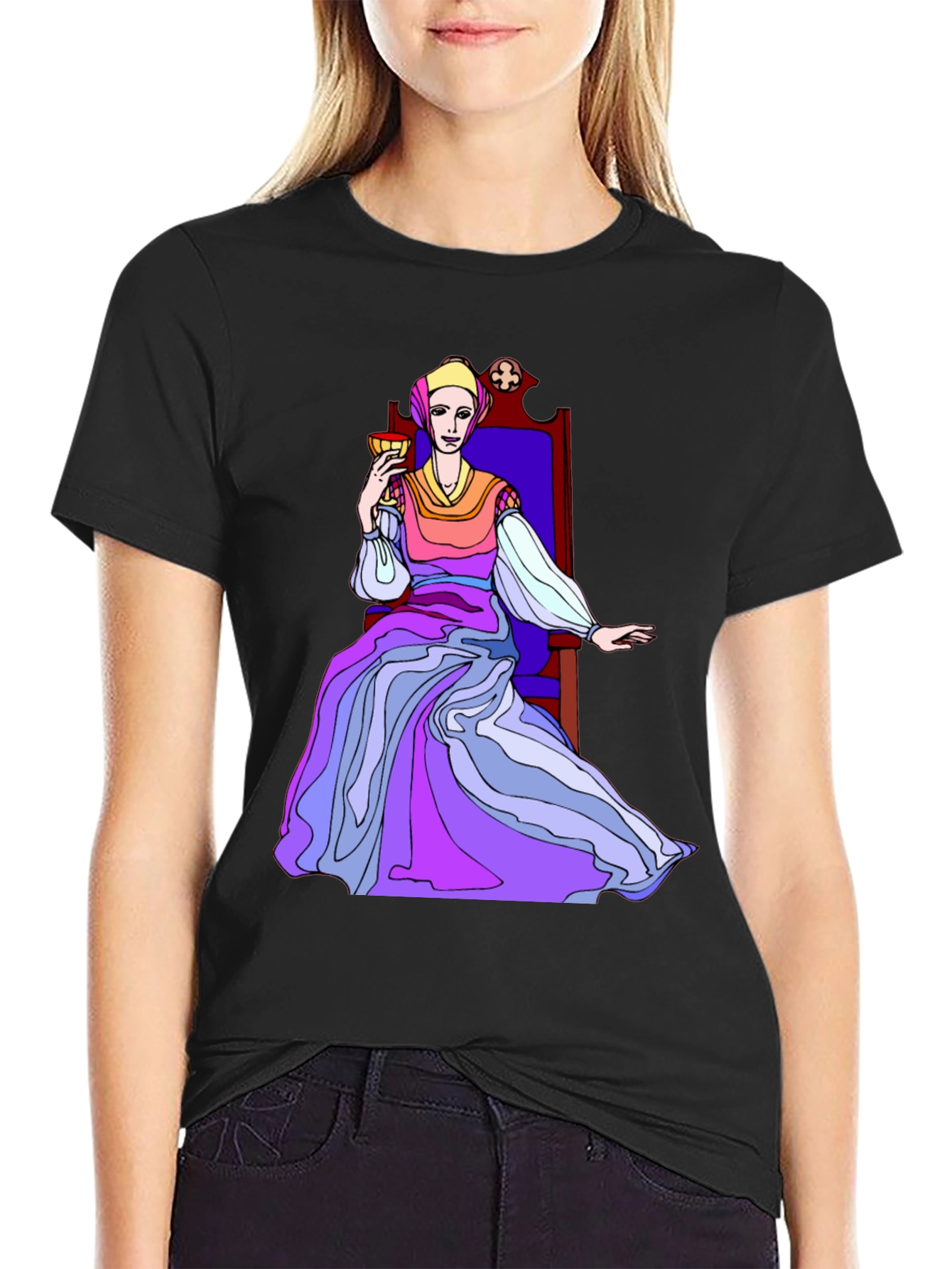 Queen of Cups Tarot Card T-Shirt