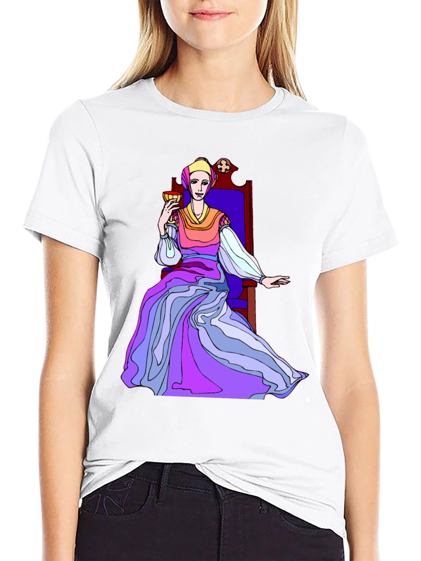 Queen of Cups Tarot Card T-Shirt