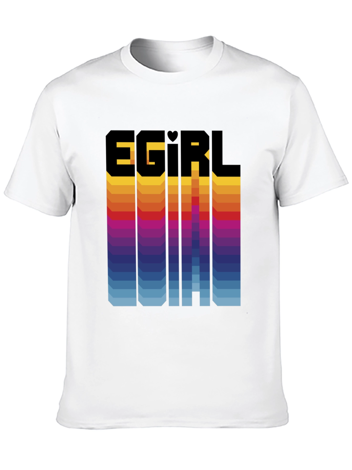 Egirl Initial Gradient Graphic Tee - Unisex