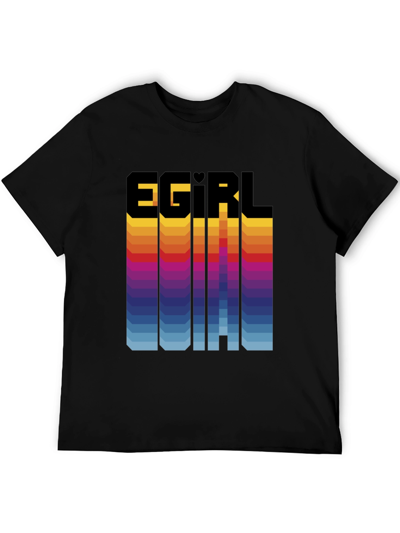 Egirl Initial Gradient Graphic Tee - Unisex