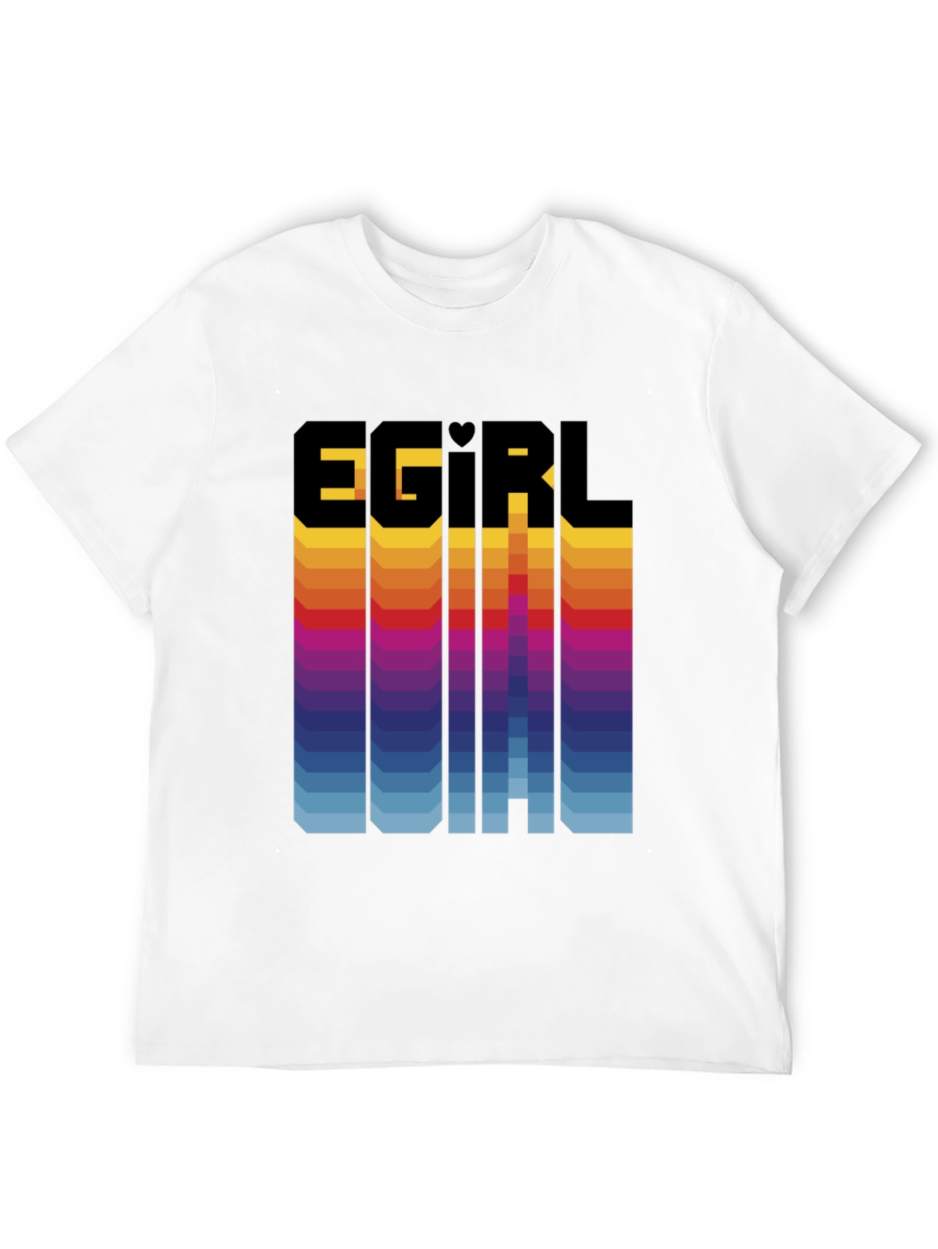 Egirl Initial Gradient Graphic Tee - Unisex