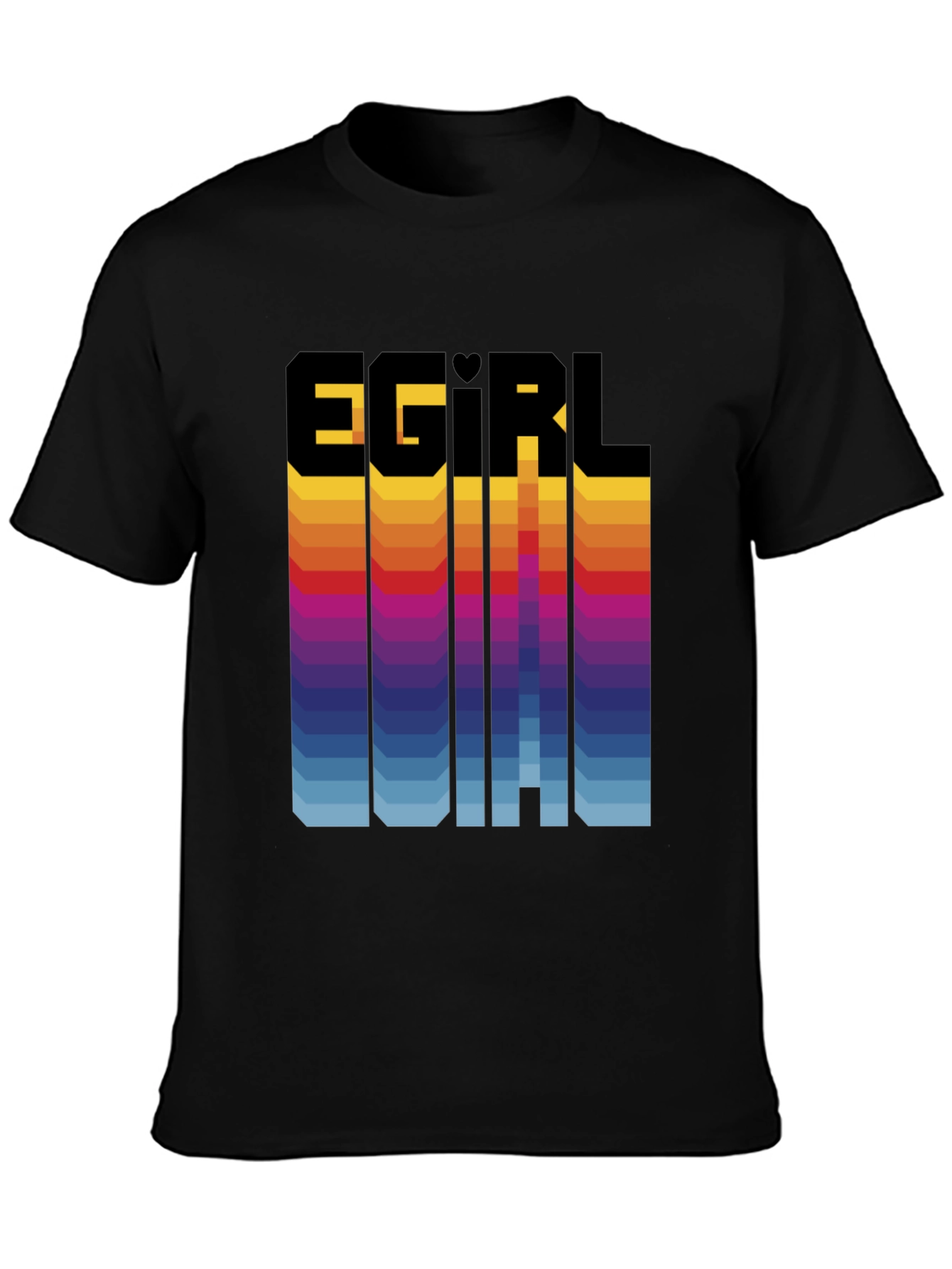 Egirl Initial Gradient Graphic Tee - Unisex