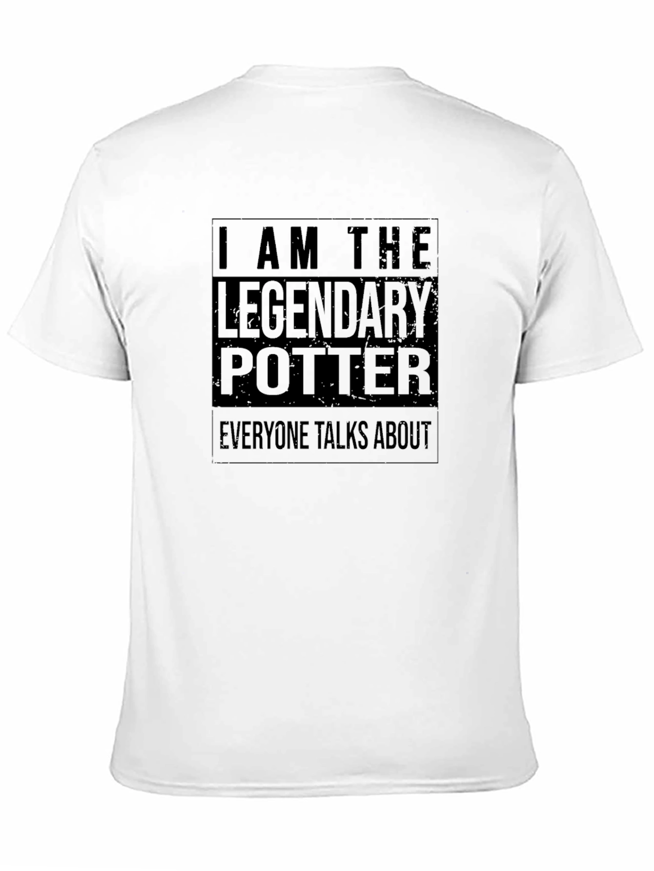 Legendary Potter Graphic Tee - Black Cotton T-Shirt