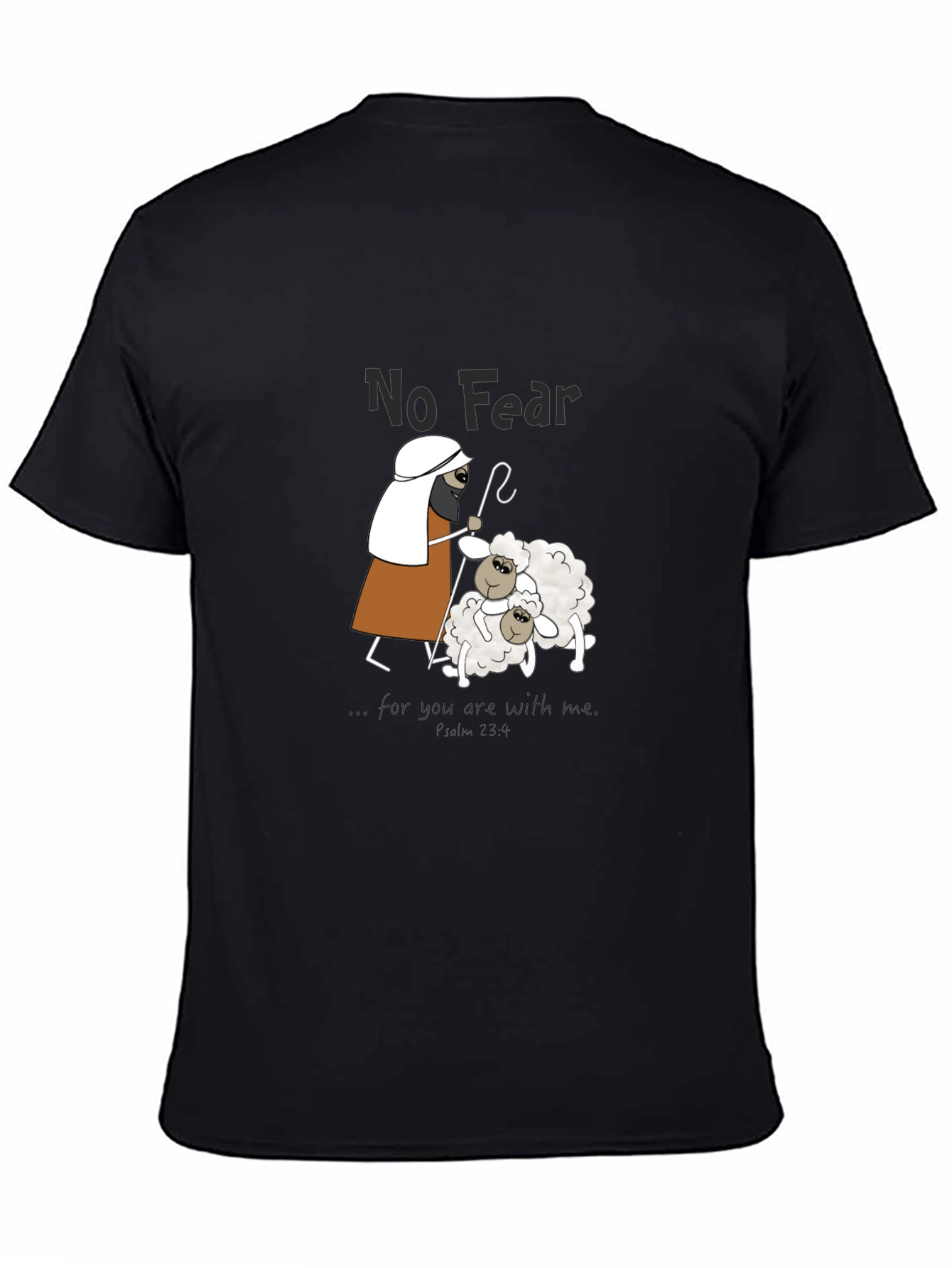 No Fear Sheep Graphic Tee - Black