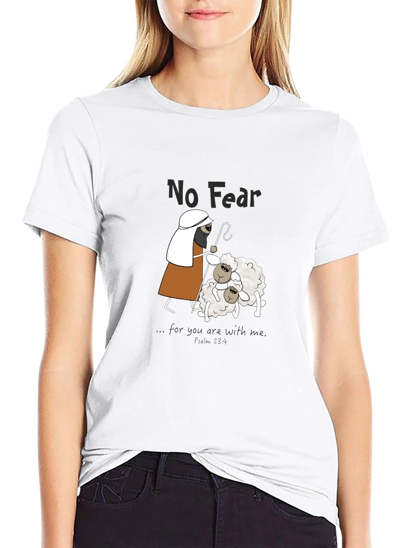 No Fear Sheep Graphic Tee - Black