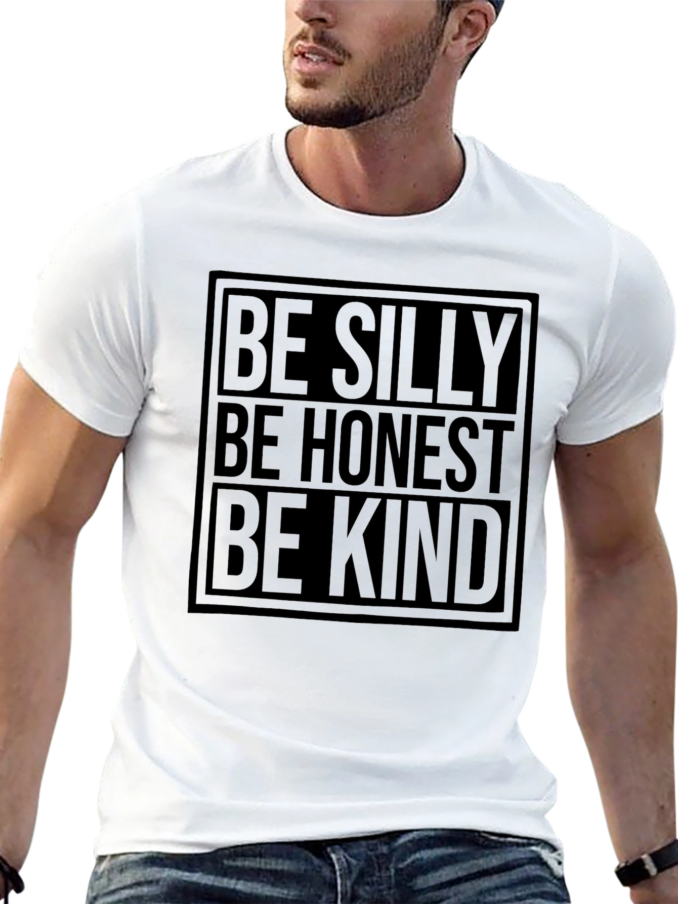 Be Silly Honest Kind - Black Graphic Tee