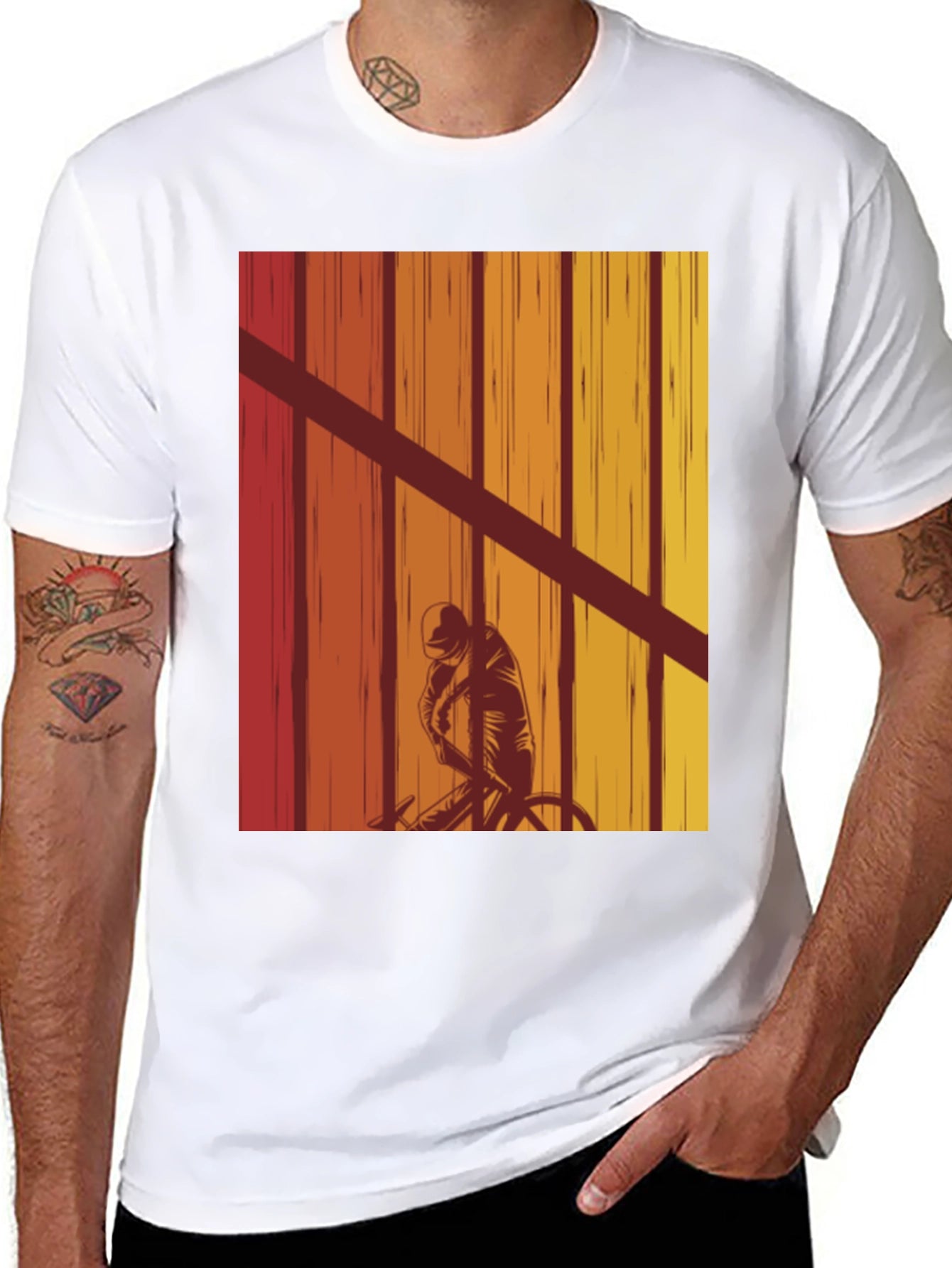 Retro Cyclist Graphic Tee