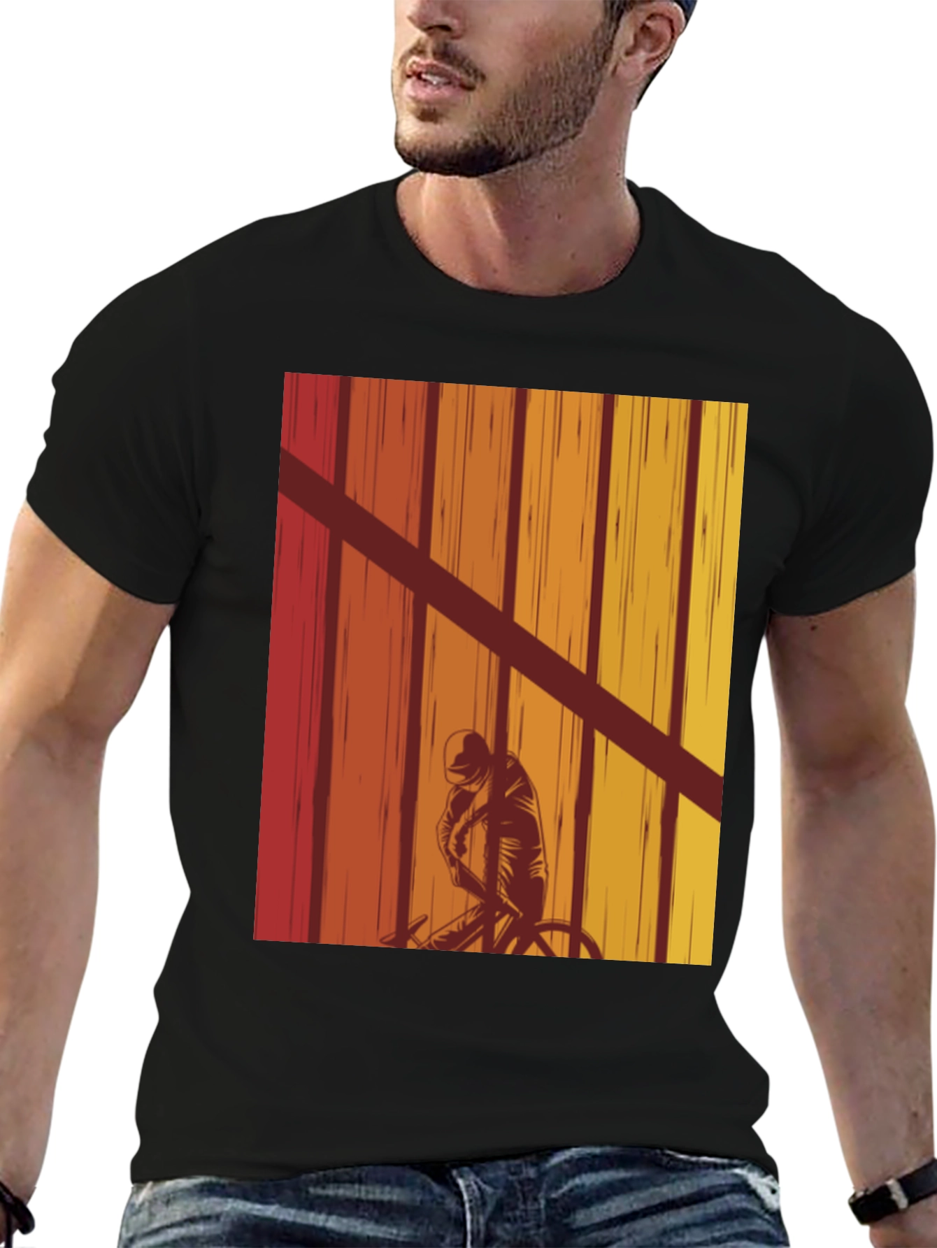 Retro Cyclist Graphic Tee