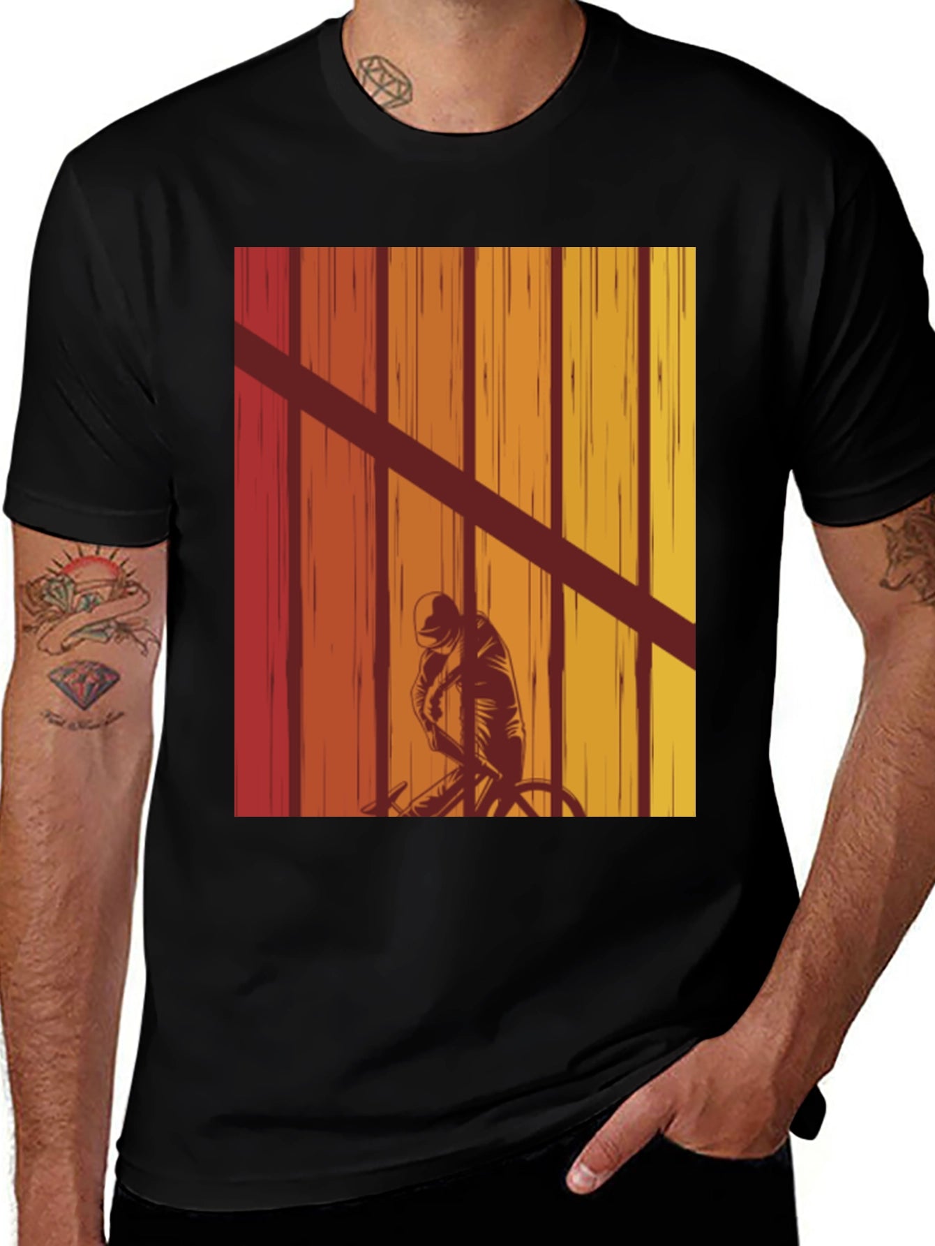 Retro Cyclist Graphic Tee