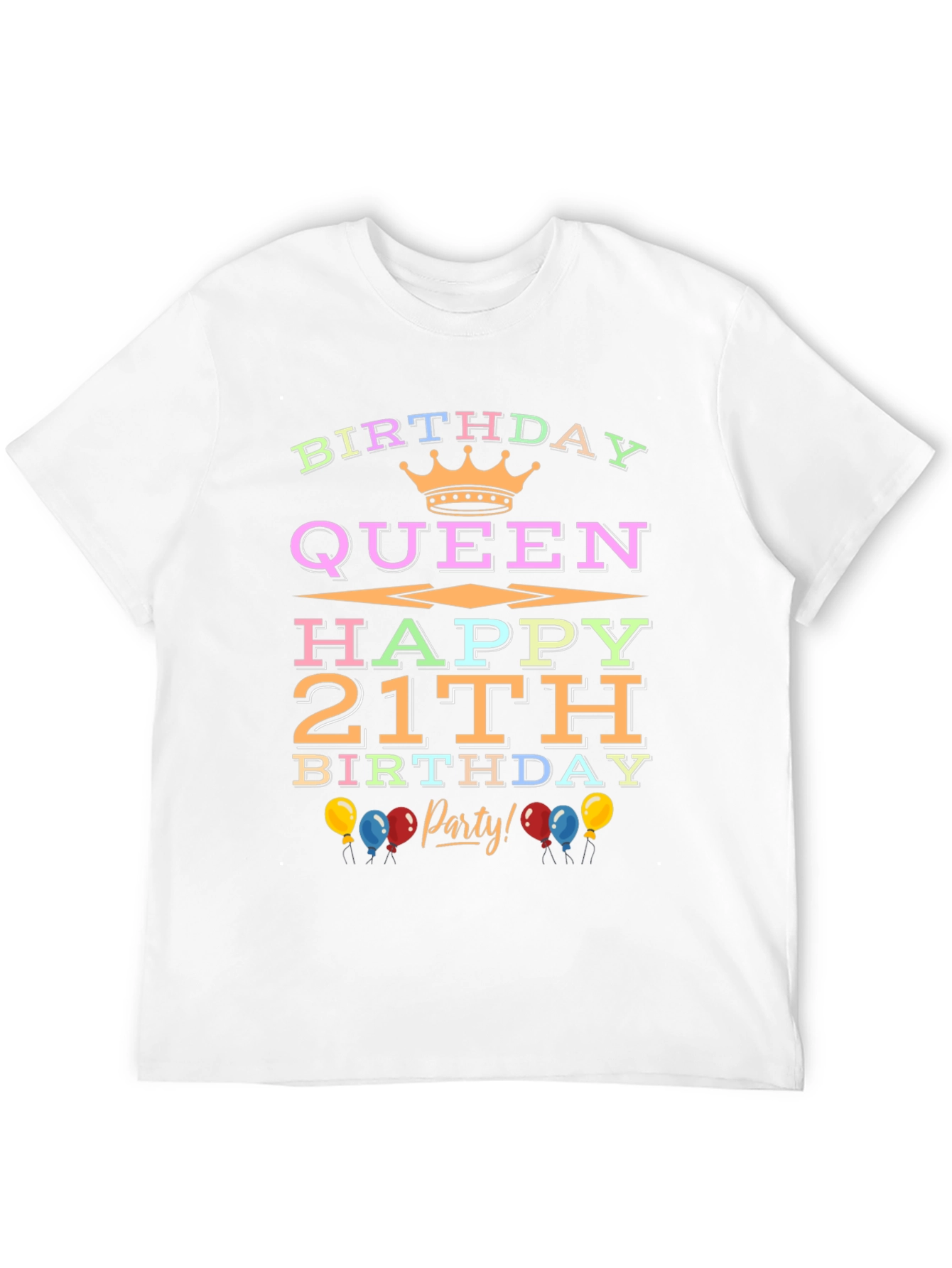Birthday Queen 21st Birthday Party T-Shirt