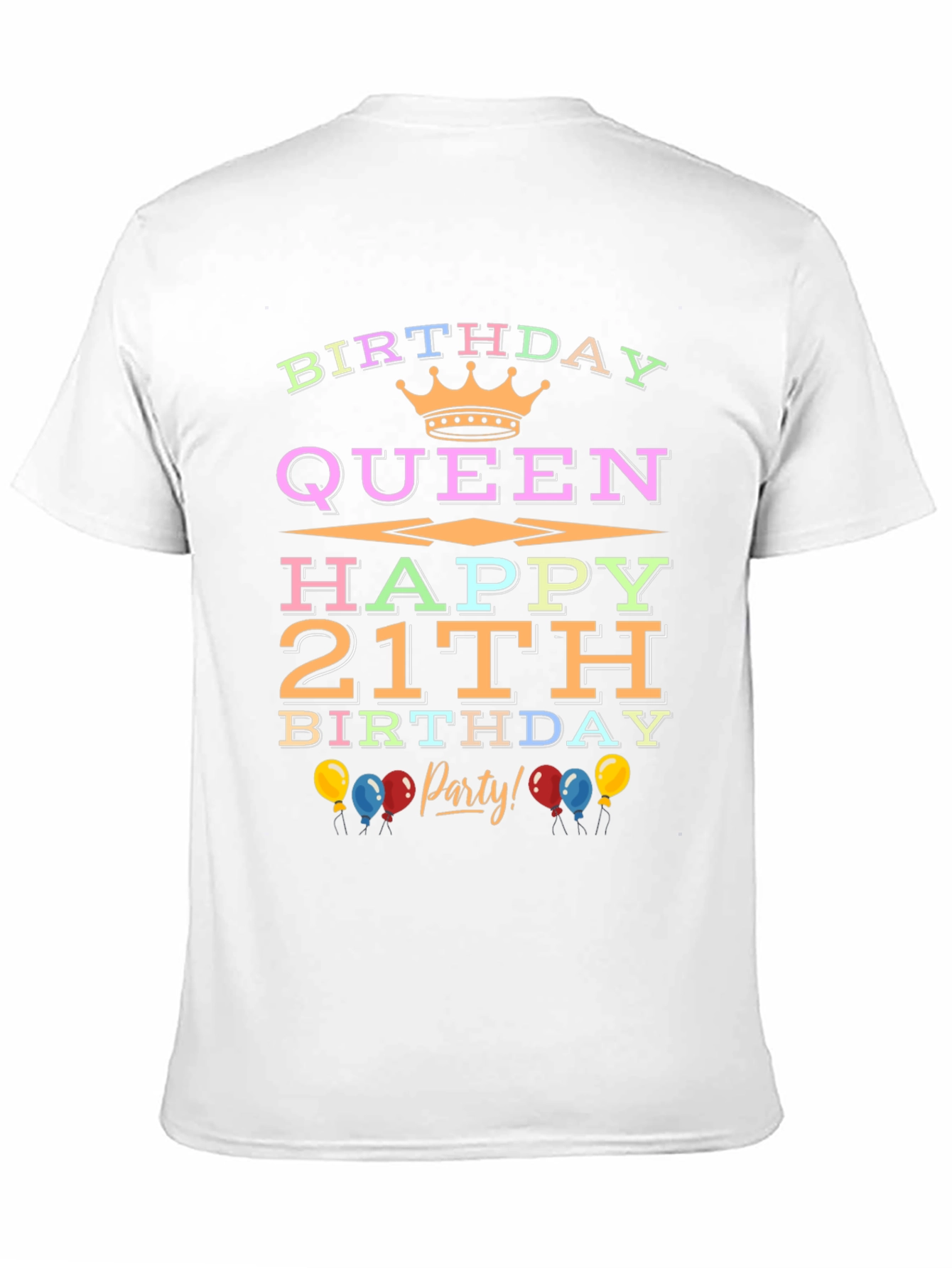 Birthday Queen 21st Birthday Party T-Shirt
