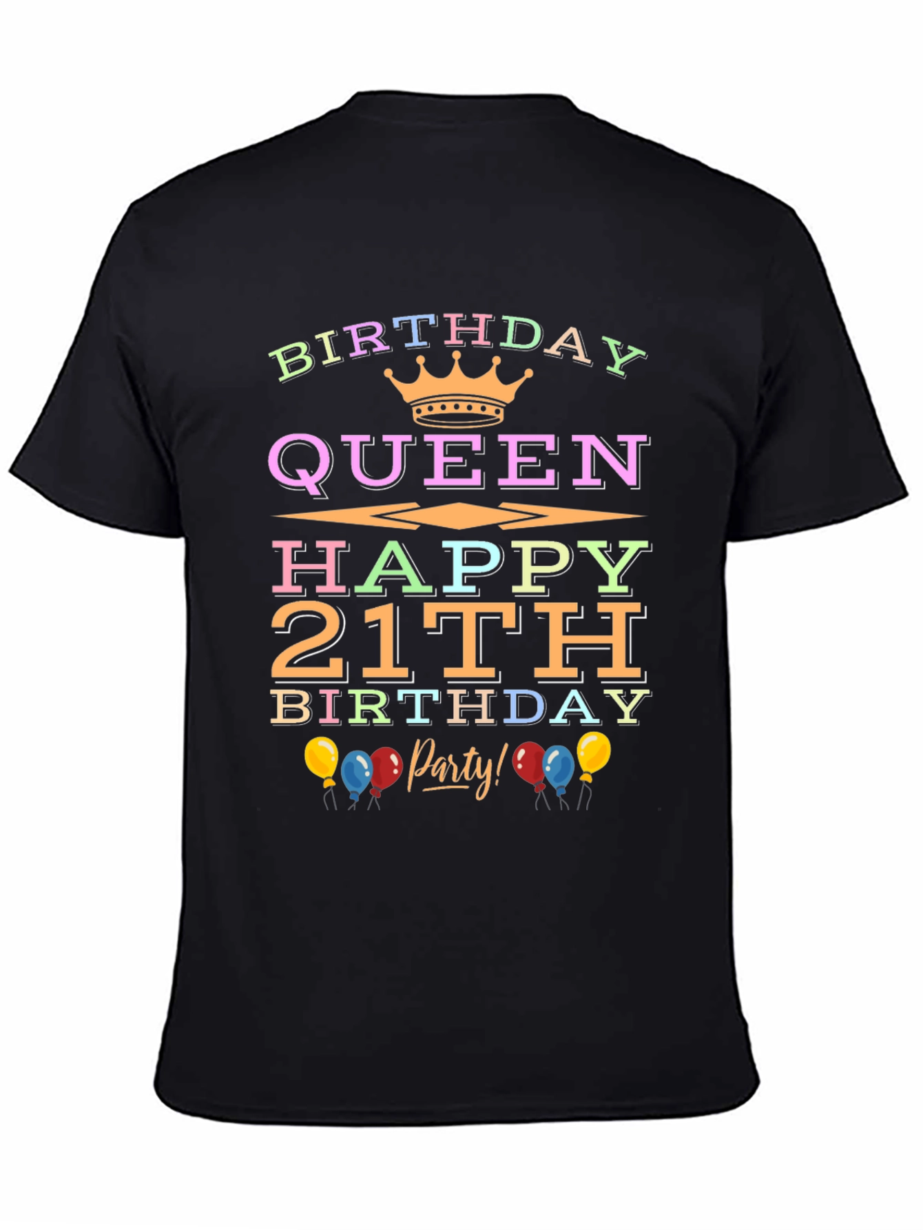 Birthday Queen 21st Birthday Party T-Shirt