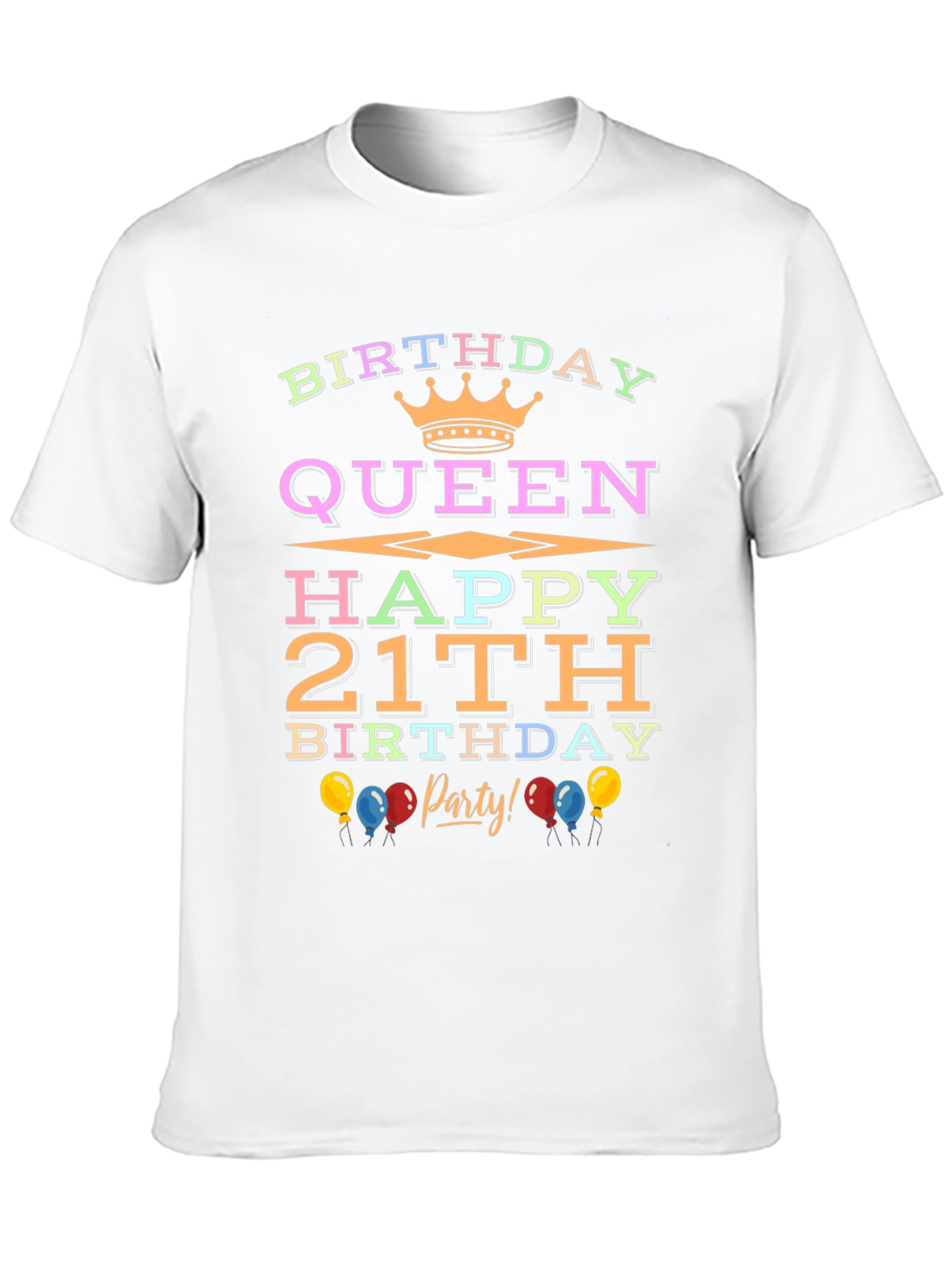 Birthday Queen 21st Birthday Party T-Shirt