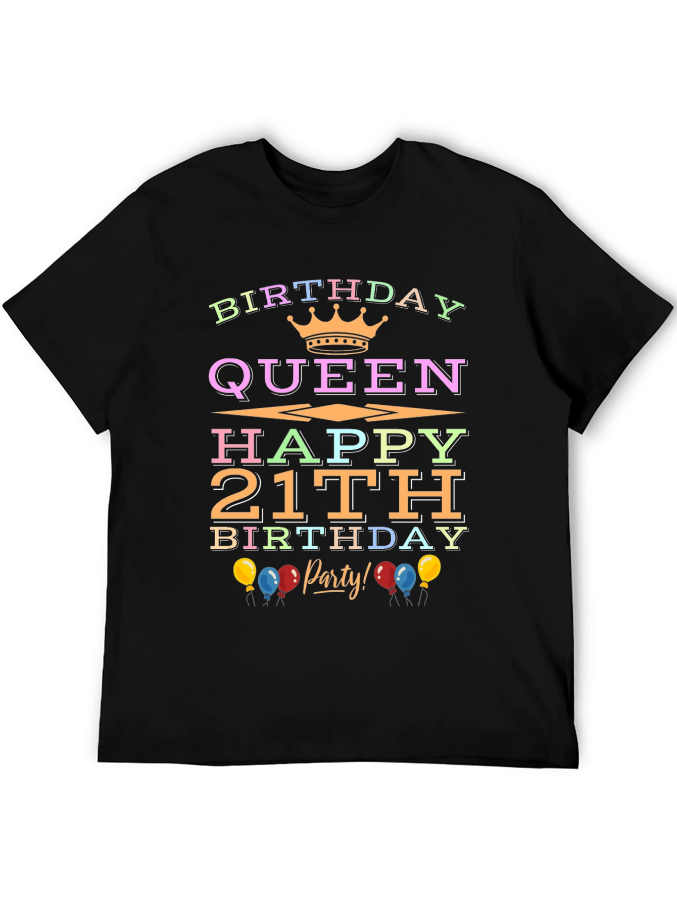 Birthday Queen 21st Birthday Party T-Shirt