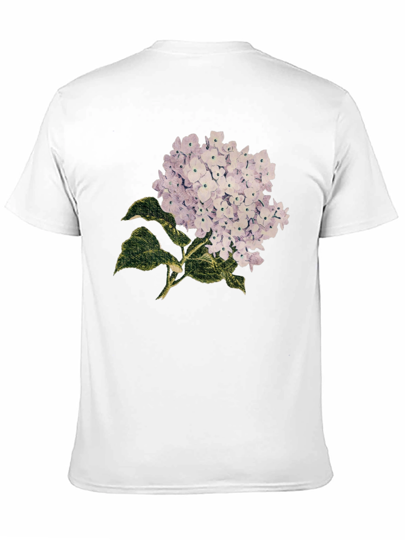 Floral Hydrangea Graphic Print T-Shirt