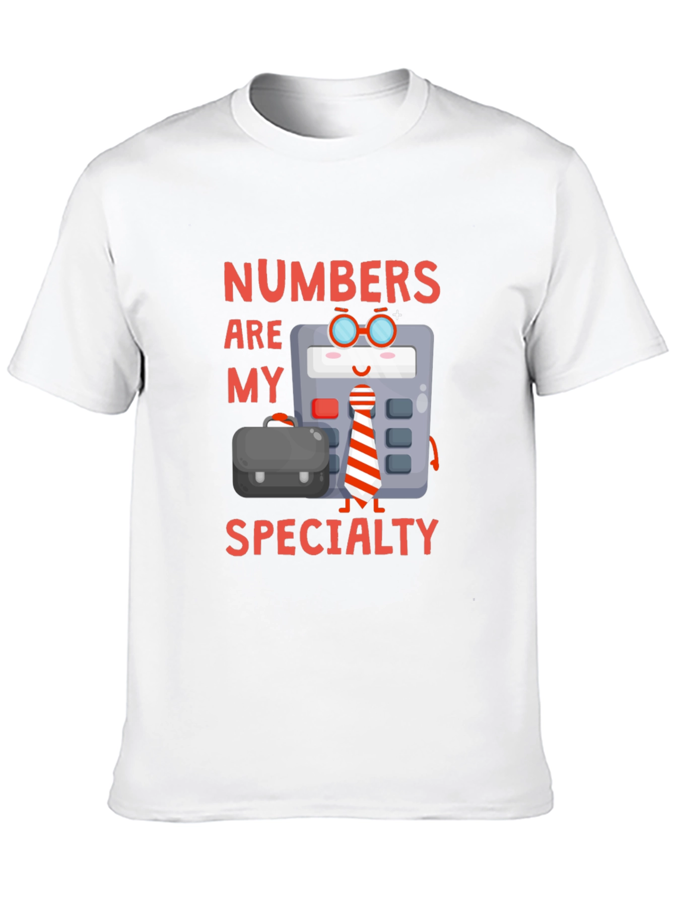 Numbers Are My Specialty Black Graphic T-Shirt