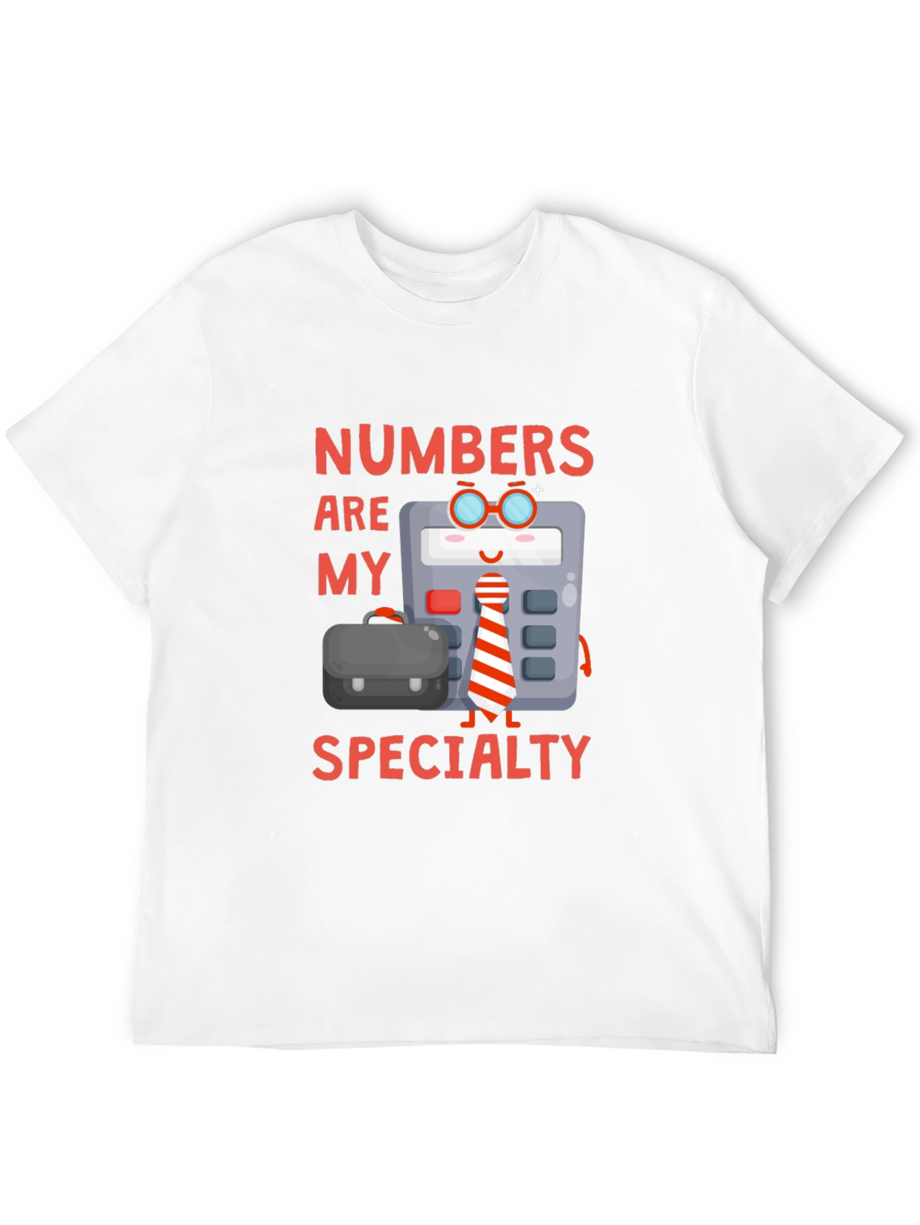Numbers Are My Specialty Black Graphic T-Shirt