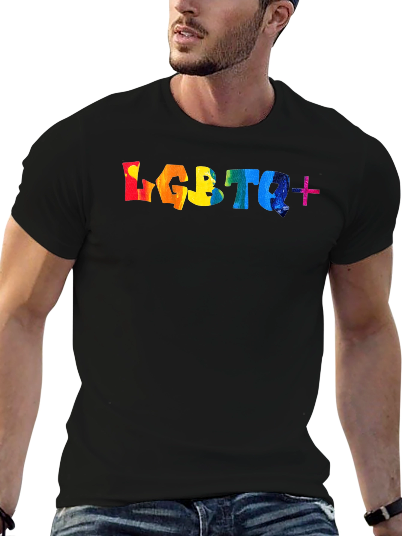 LGBTQ+ Pride Rainbow Graphic T-Shirt