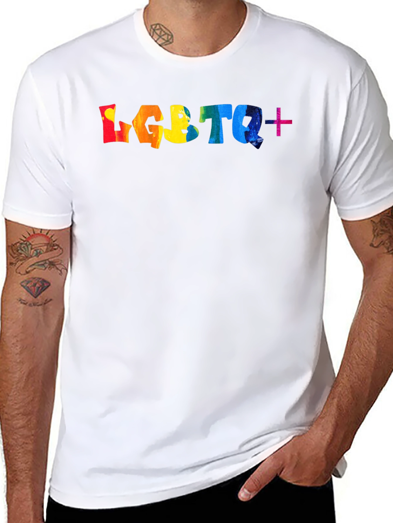 LGBTQ+ Pride Rainbow Graphic T-Shirt