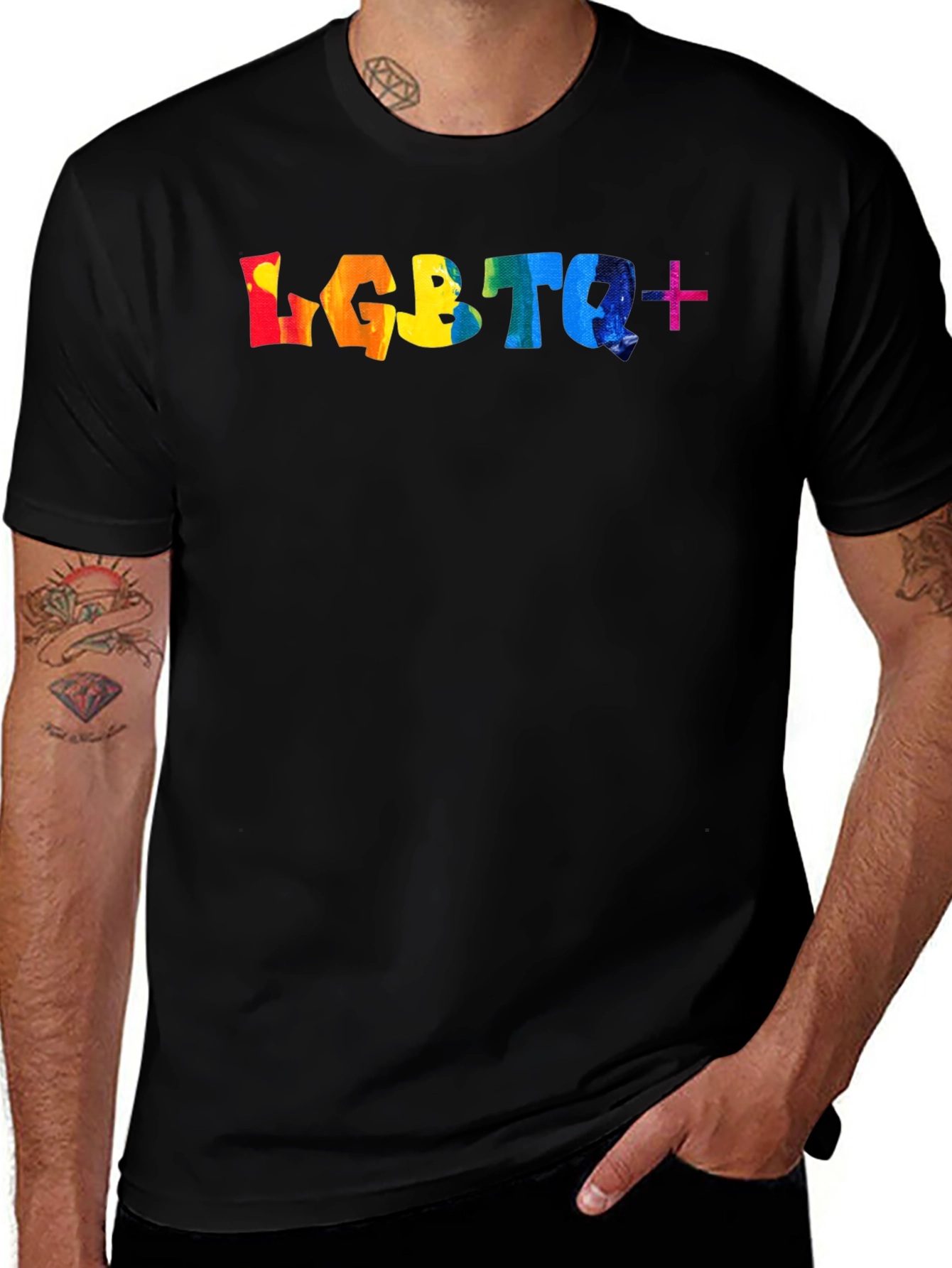 LGBTQ+ Pride Rainbow Graphic T-Shirt