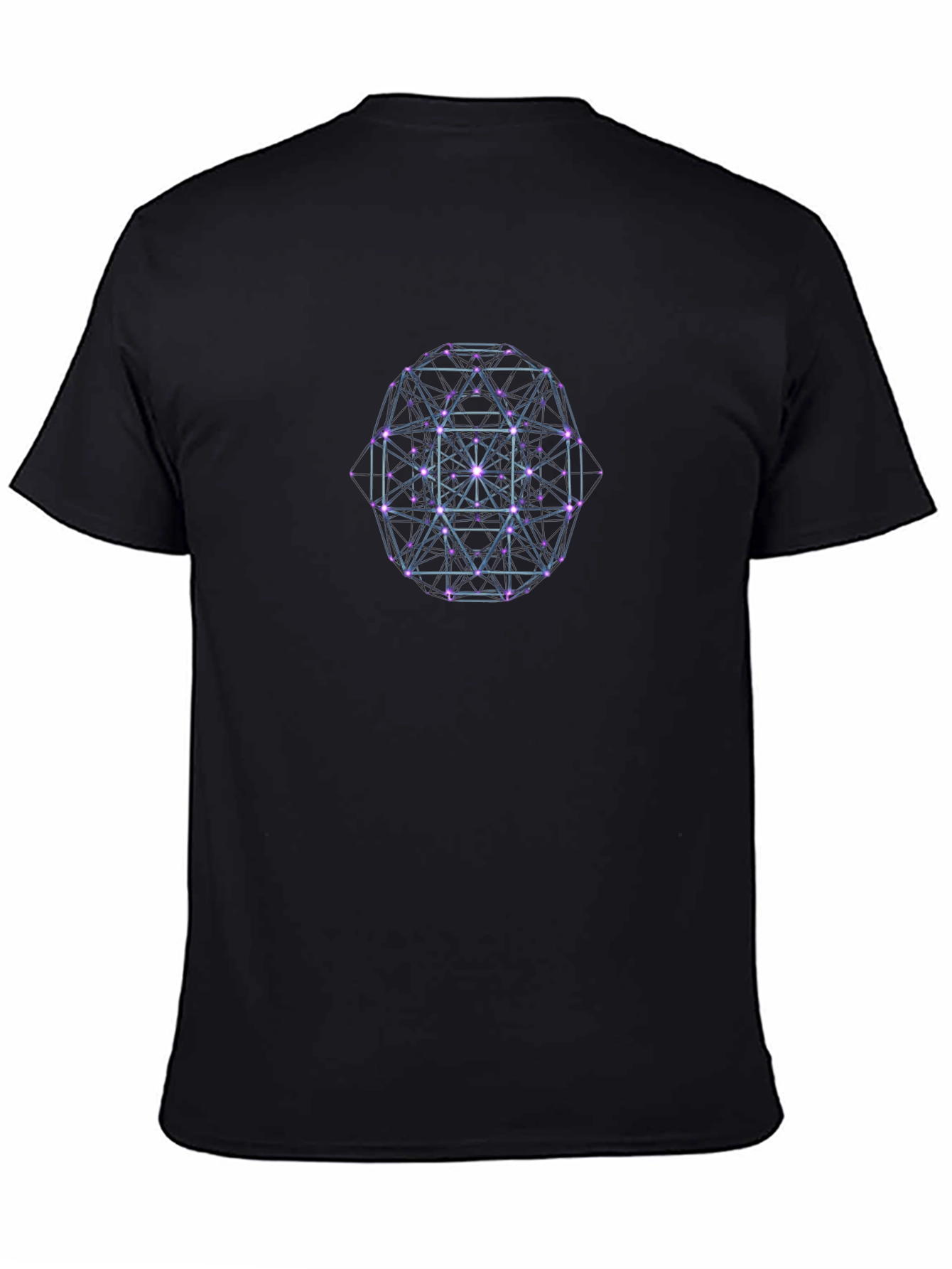 Geometric Design Black T-Shirt