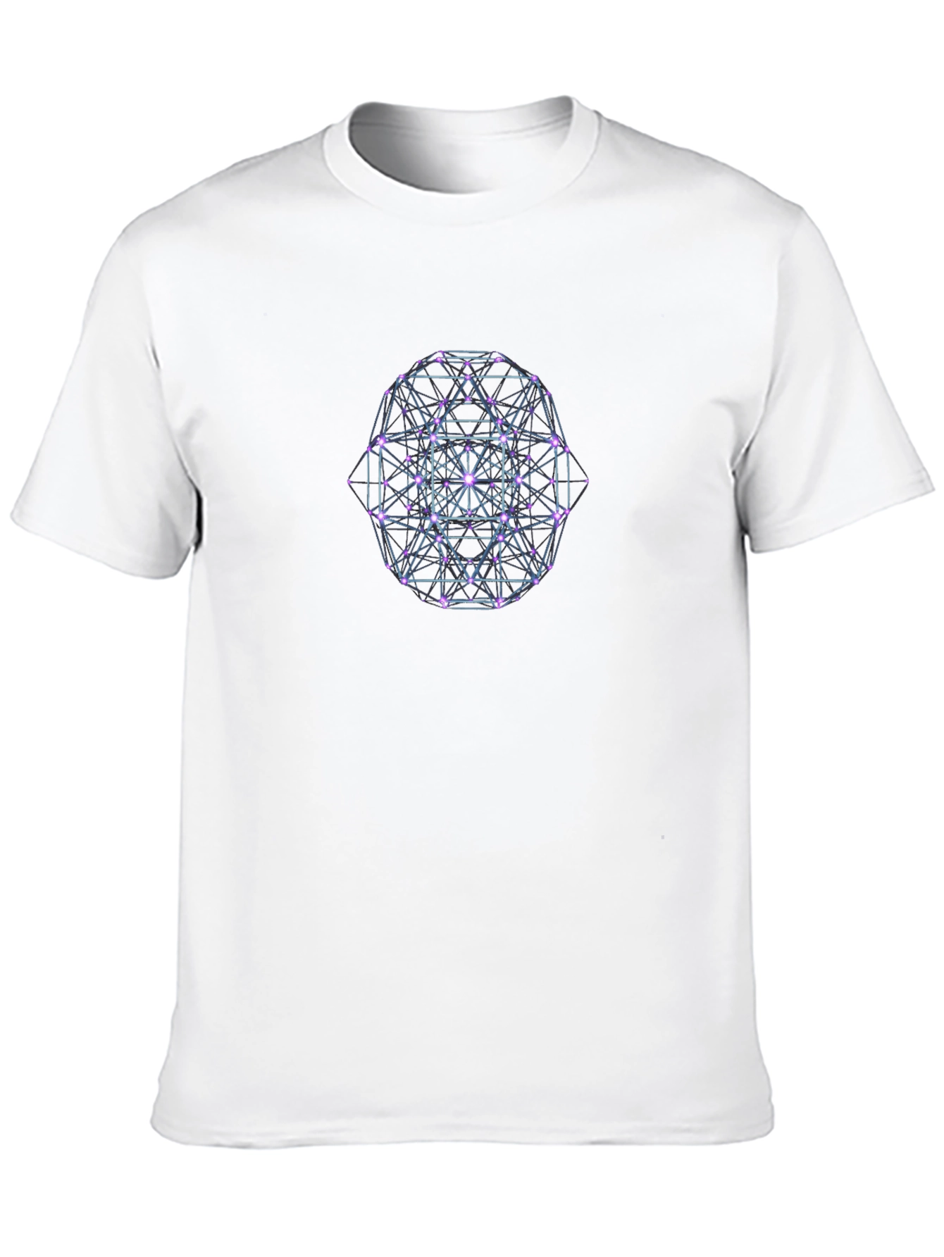 Geometric Design Black T-Shirt