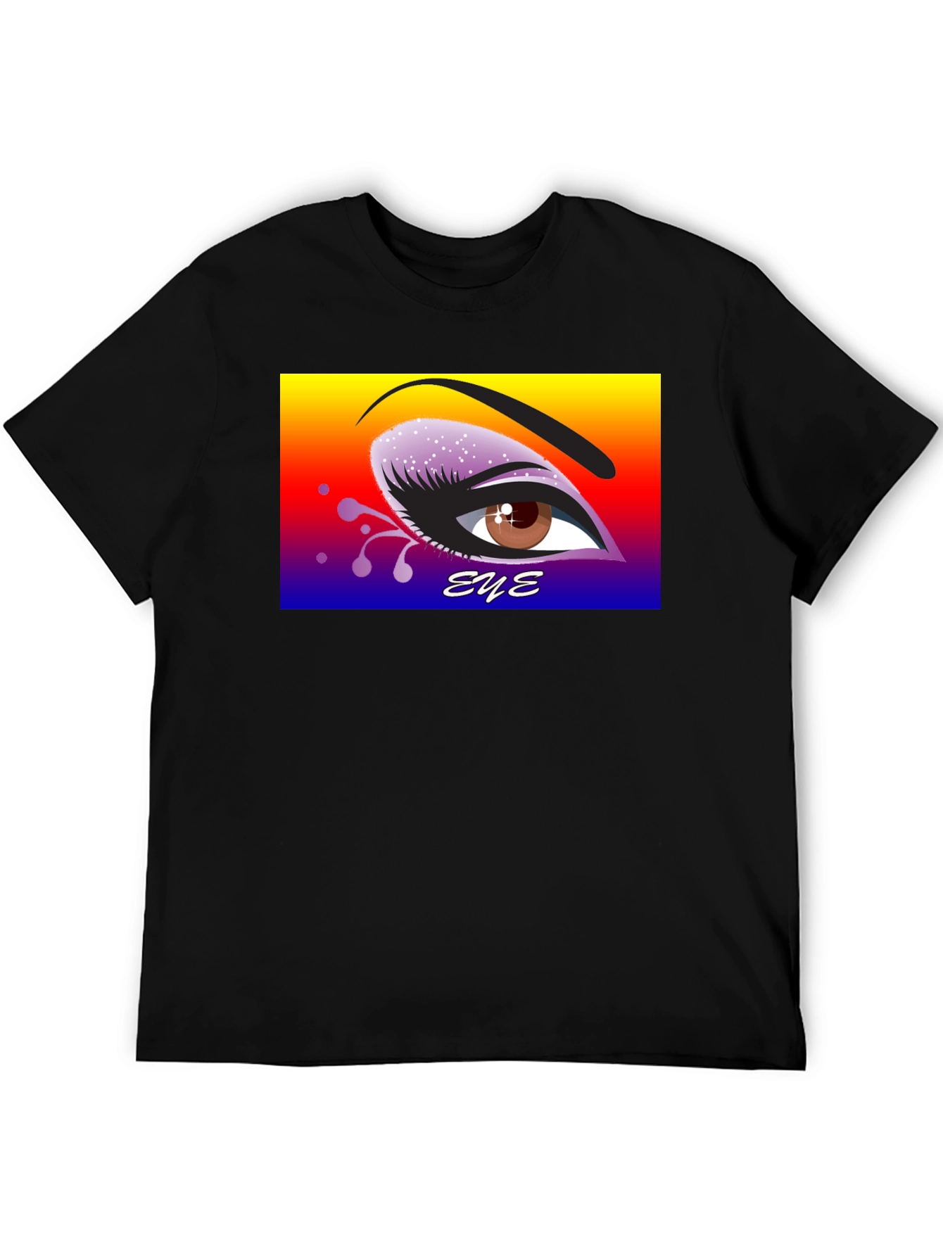 Eye Graphic Black T-Shirt - Expressive Art Tee