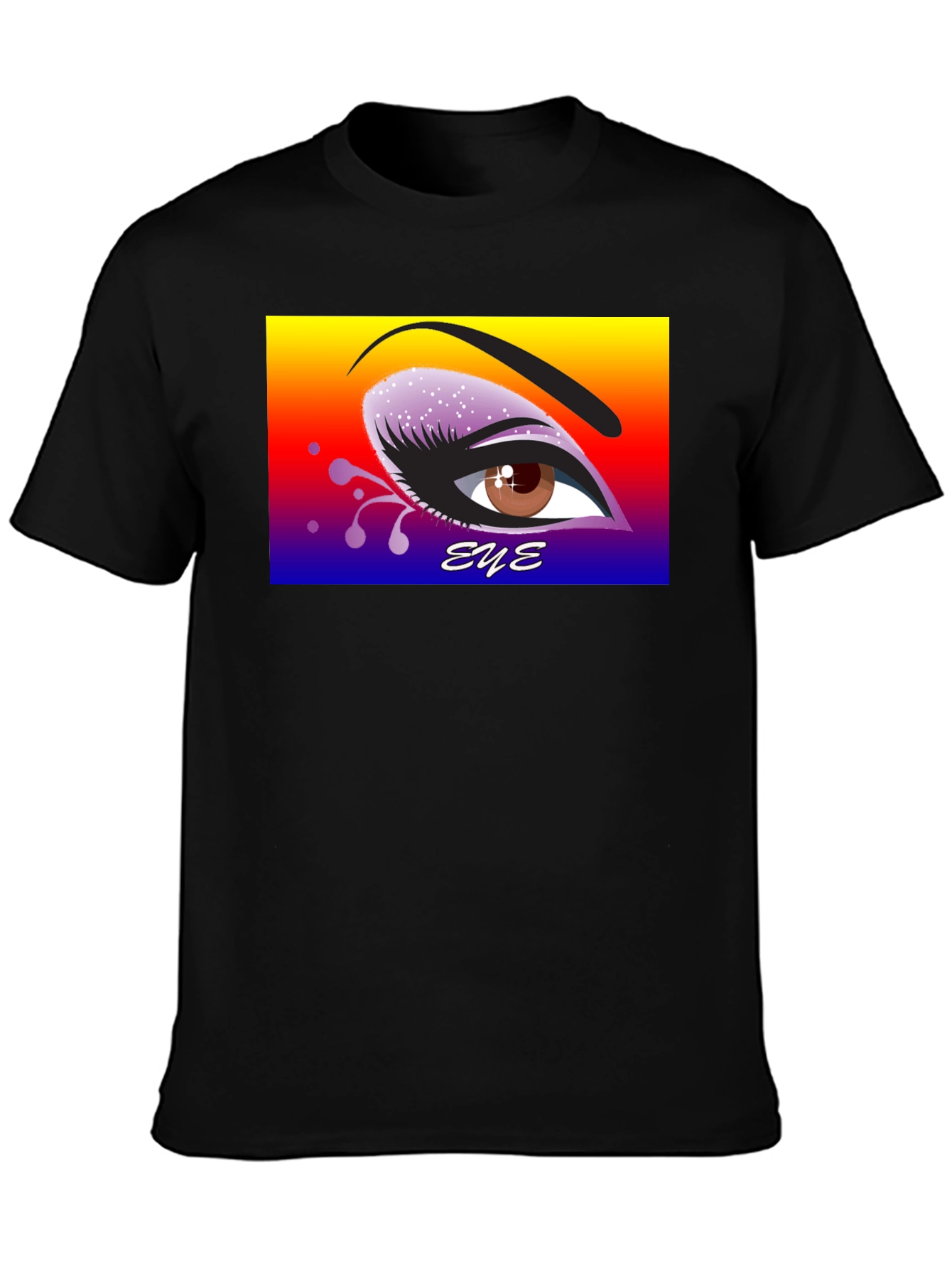 Eye Graphic Black T-Shirt - Expressive Art Tee