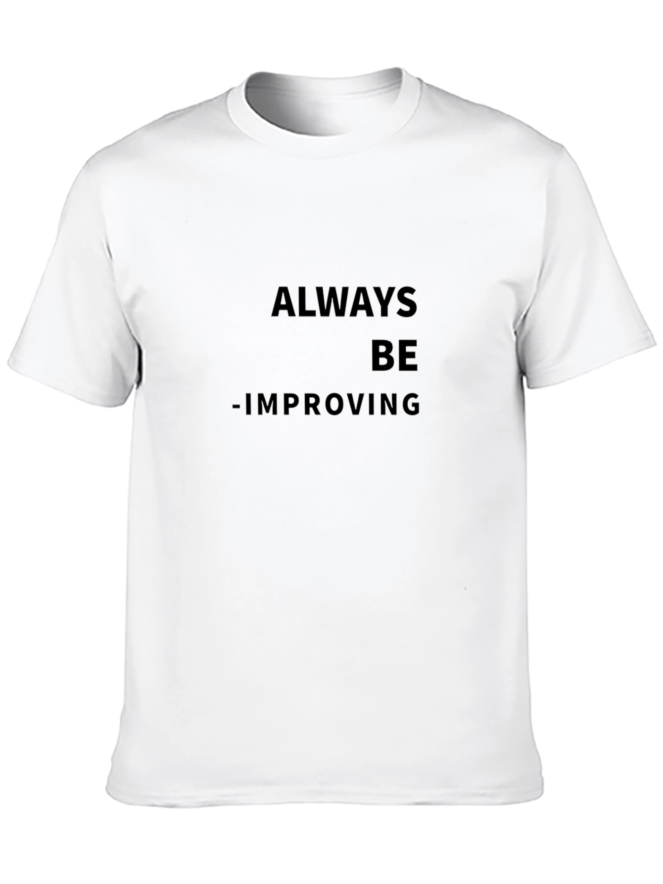 Always Be Improving Black T-Shirt