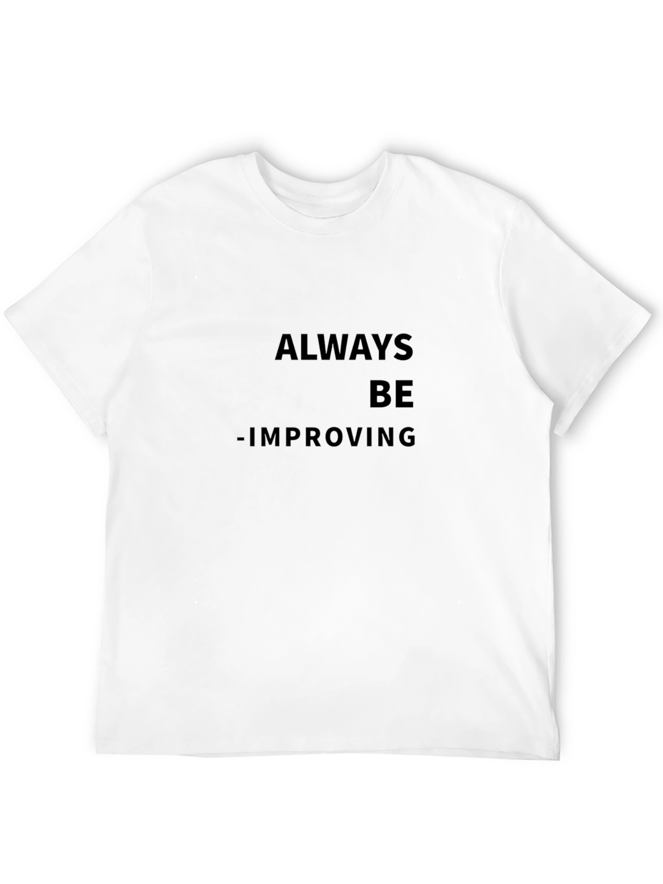 Always Be Improving Black T-Shirt