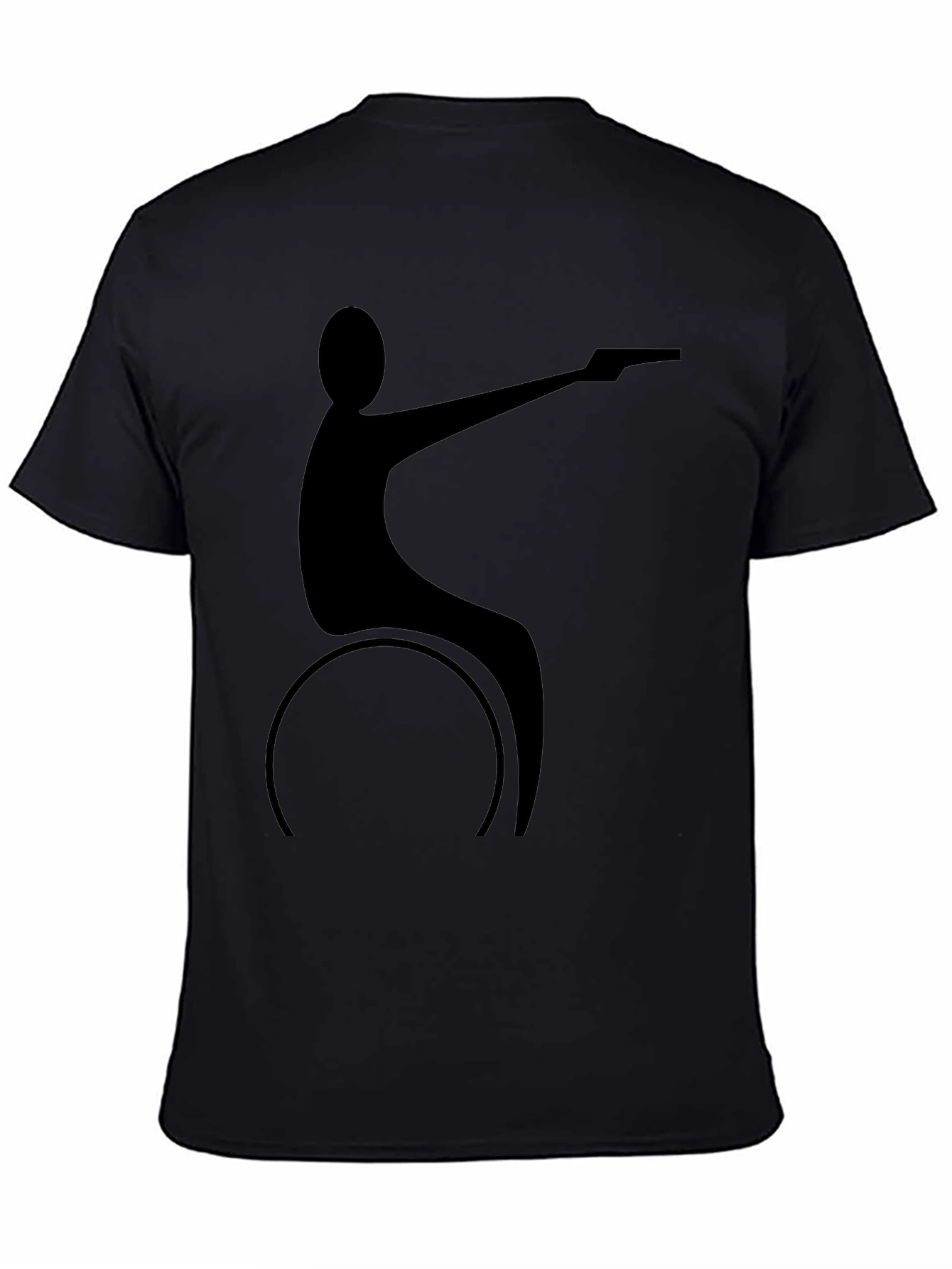 Wheelchair Shooter Black T-Shirt