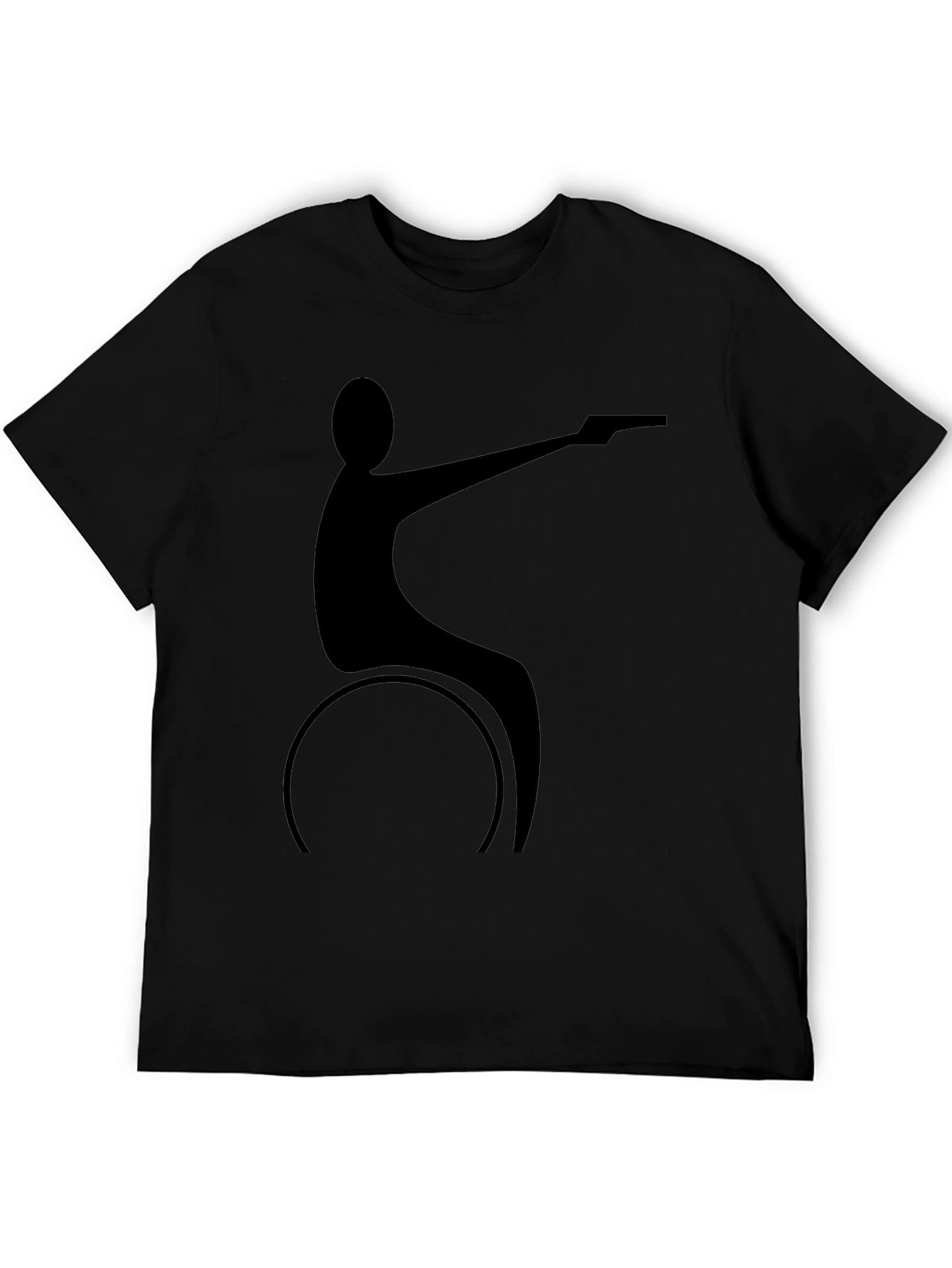 Wheelchair Shooter Black T-Shirt