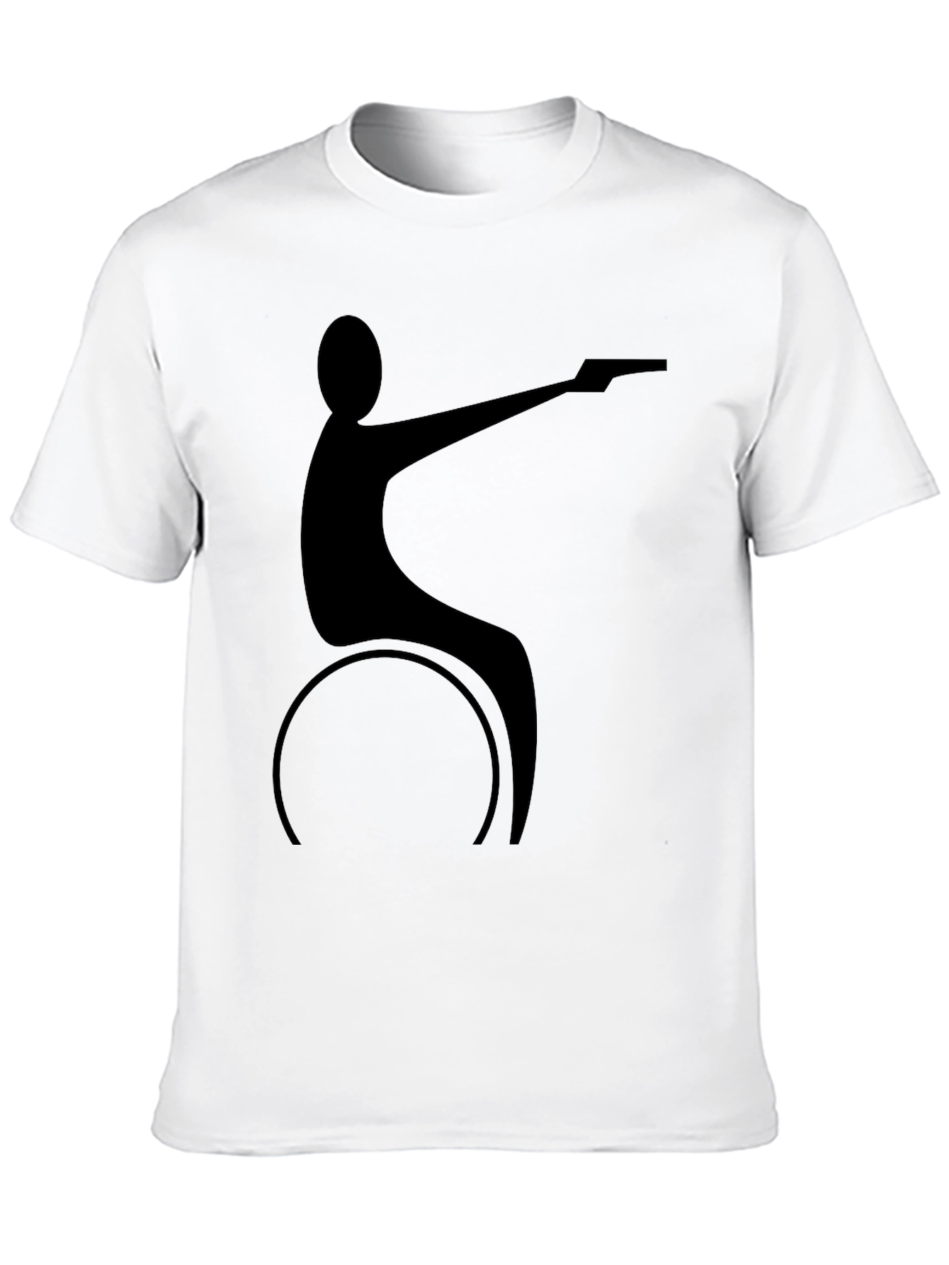 Wheelchair Shooter Black T-Shirt