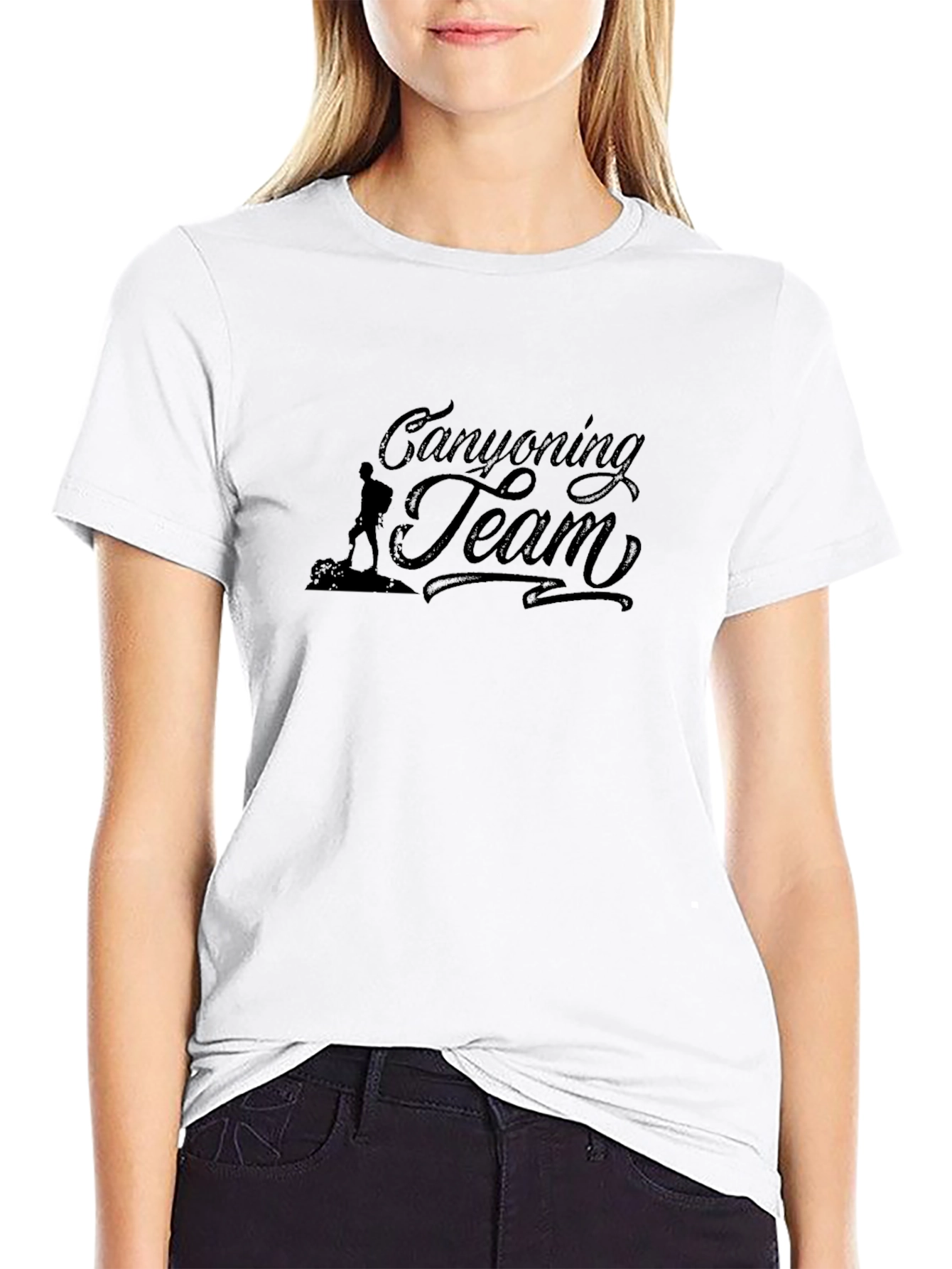 Canyoning Team Black Graphic T-Shirt